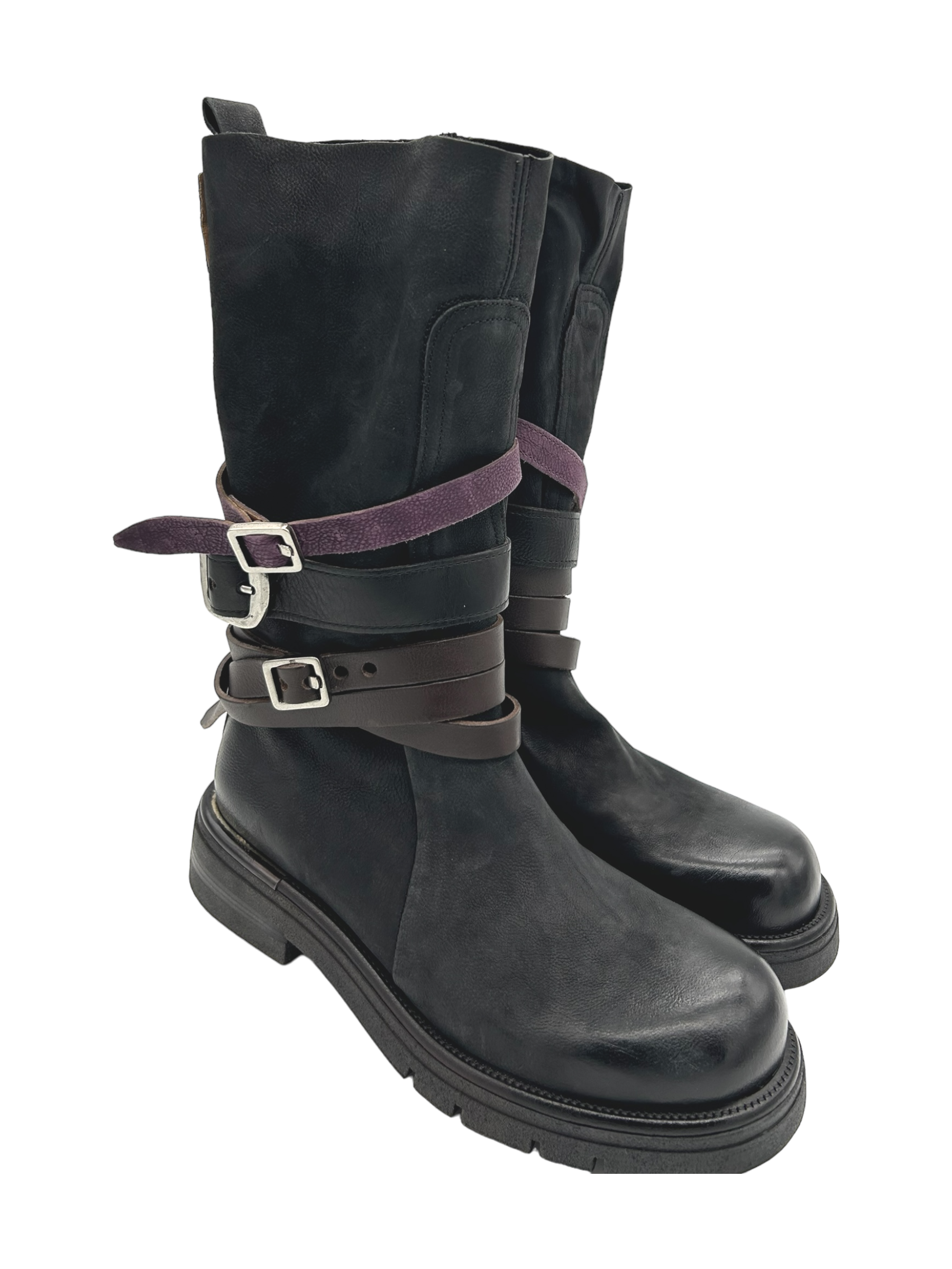 Stivale pelle donna AS98 Nero - B81305 -