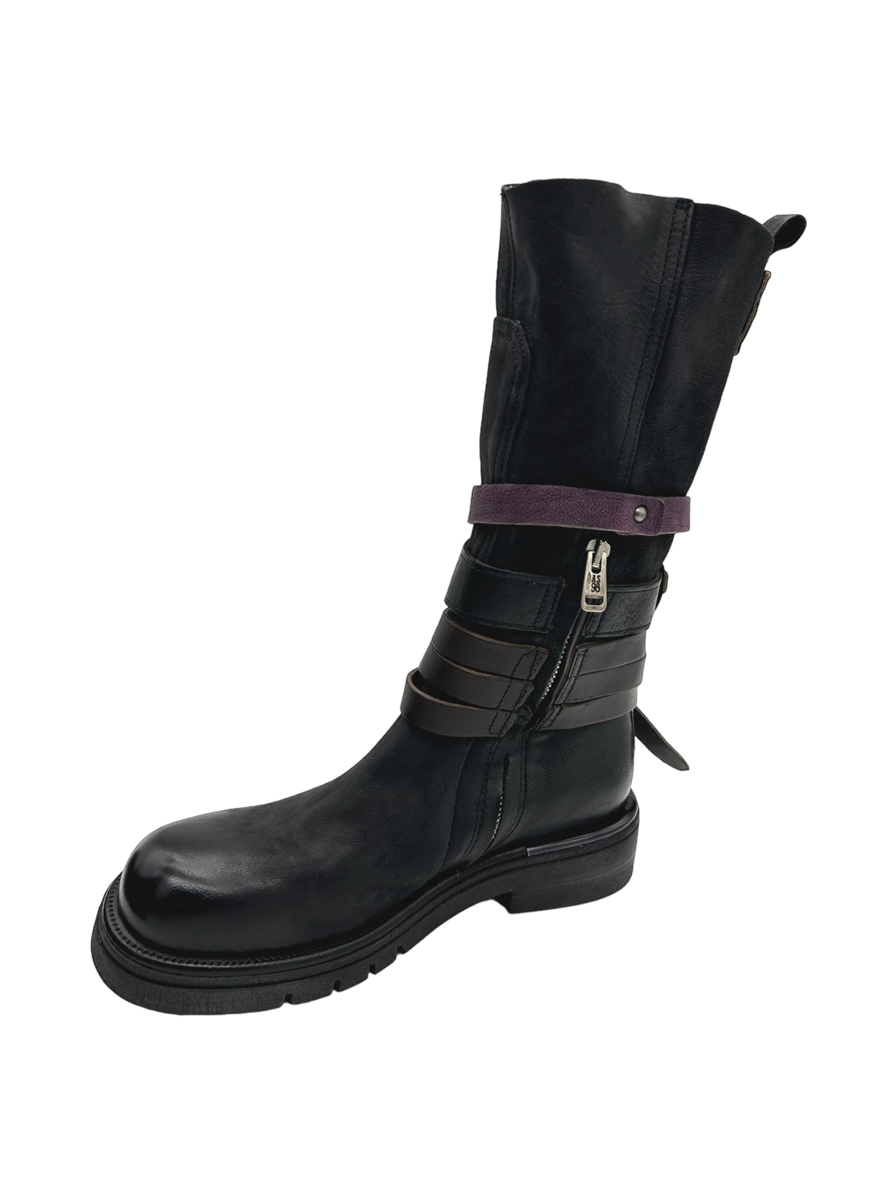Stivale pelle donna AS98 Nero - B81305 -