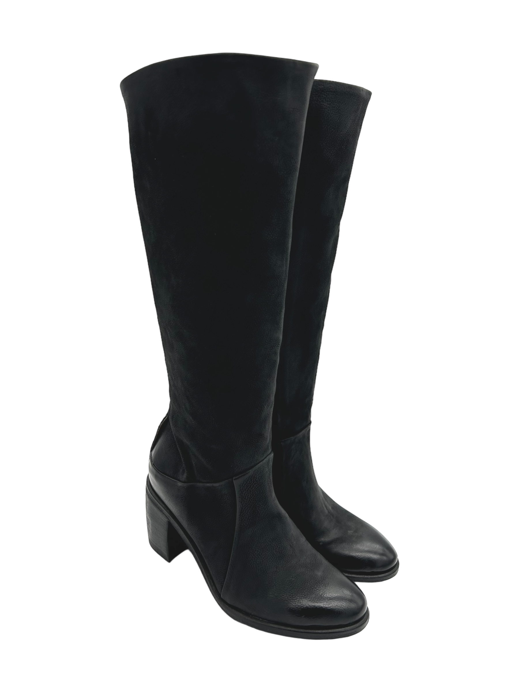 Stivale pelle donna AS98 Nero - B82301 -