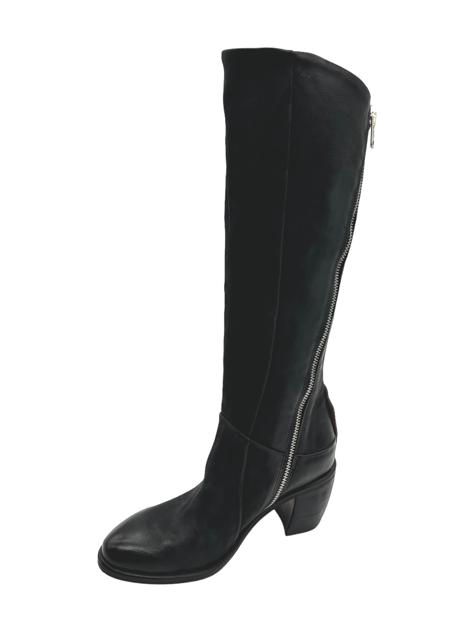 Stivale pelle donna AS98 Nero - B82301 -