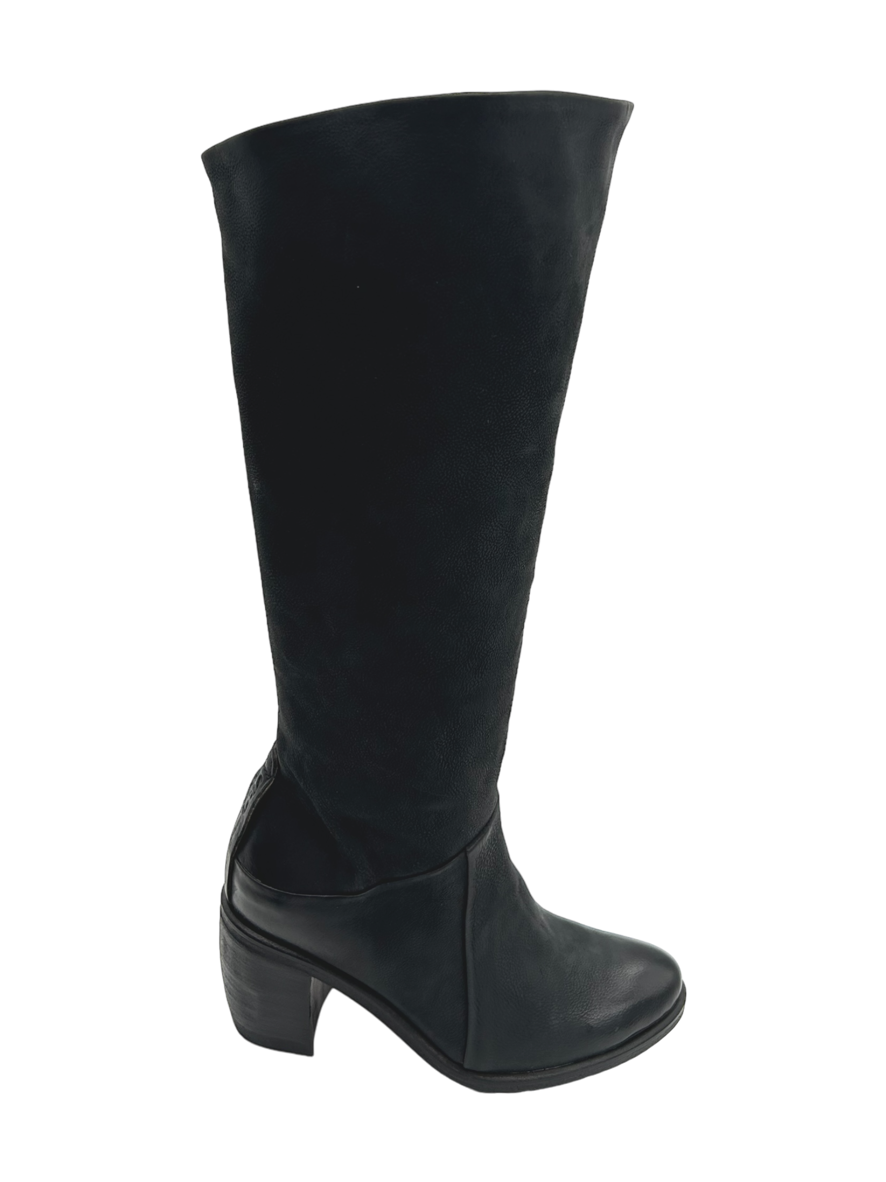 Stivale pelle donna AS98 Nero - B82301 -