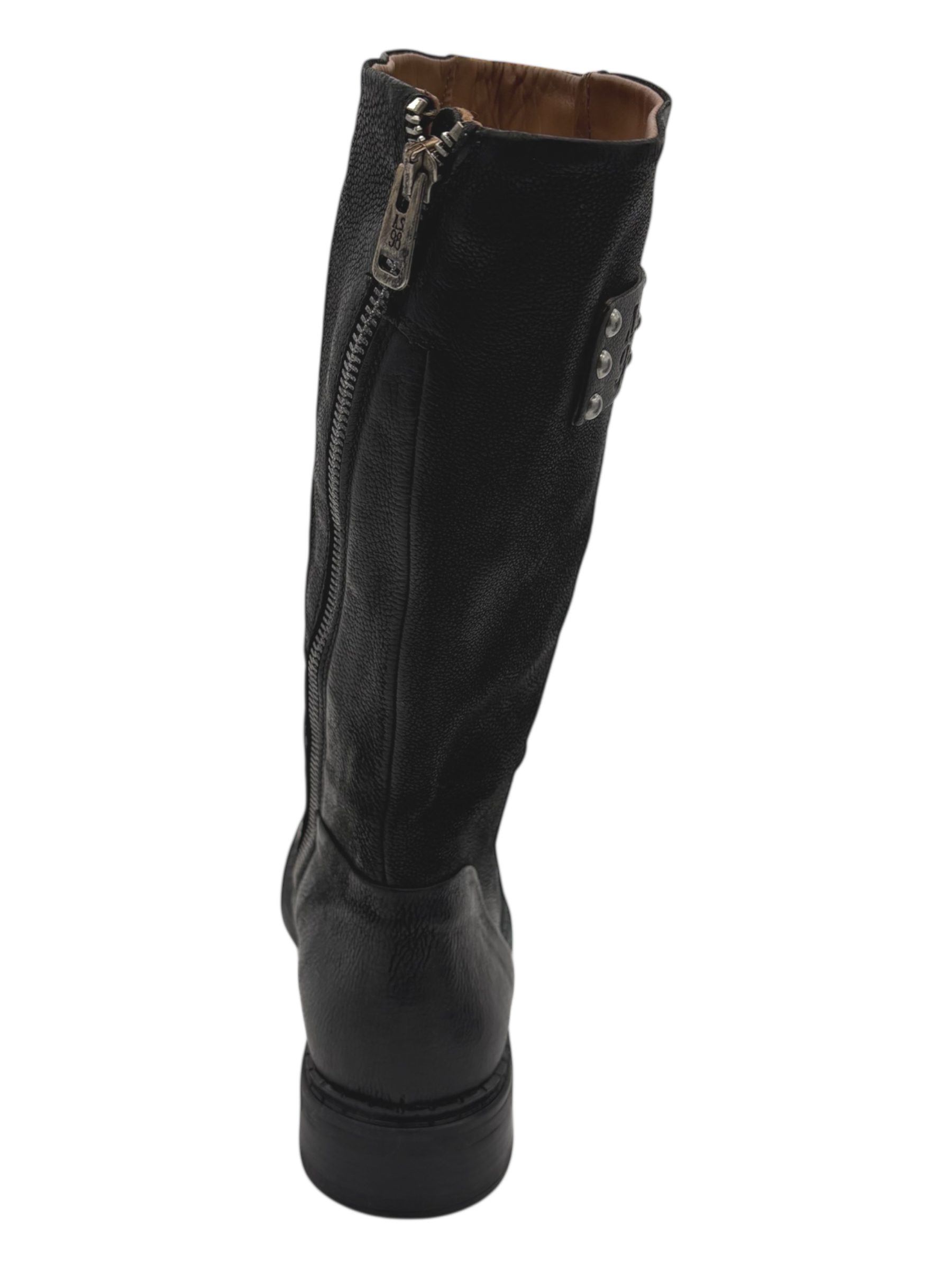 Stivale pelle donna AS98 Nero - C15302 -