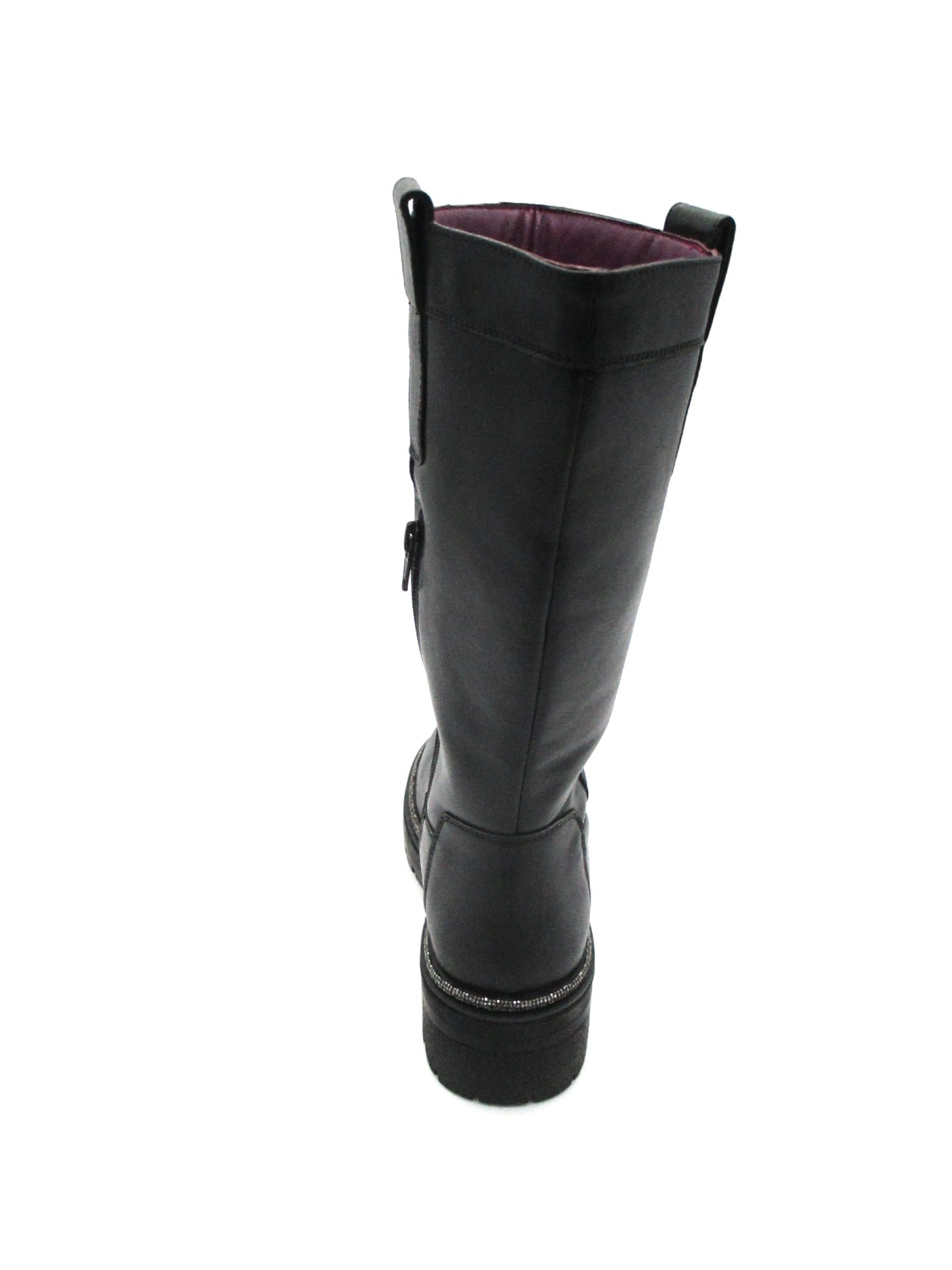 Stivale pelle donna Apepazza Black - Cassandra -