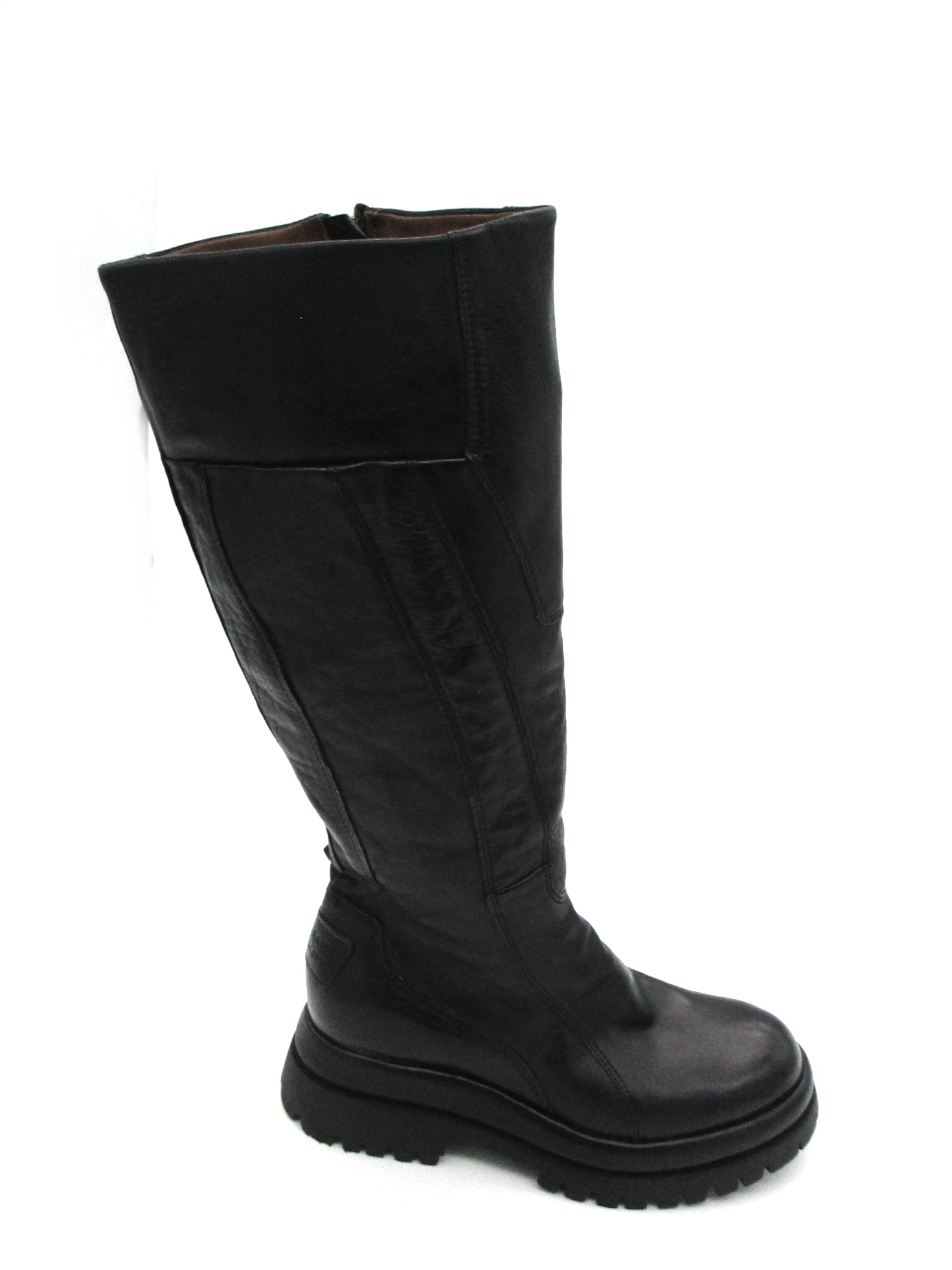 Stivale pelle donna Black AS98 - B51303 -