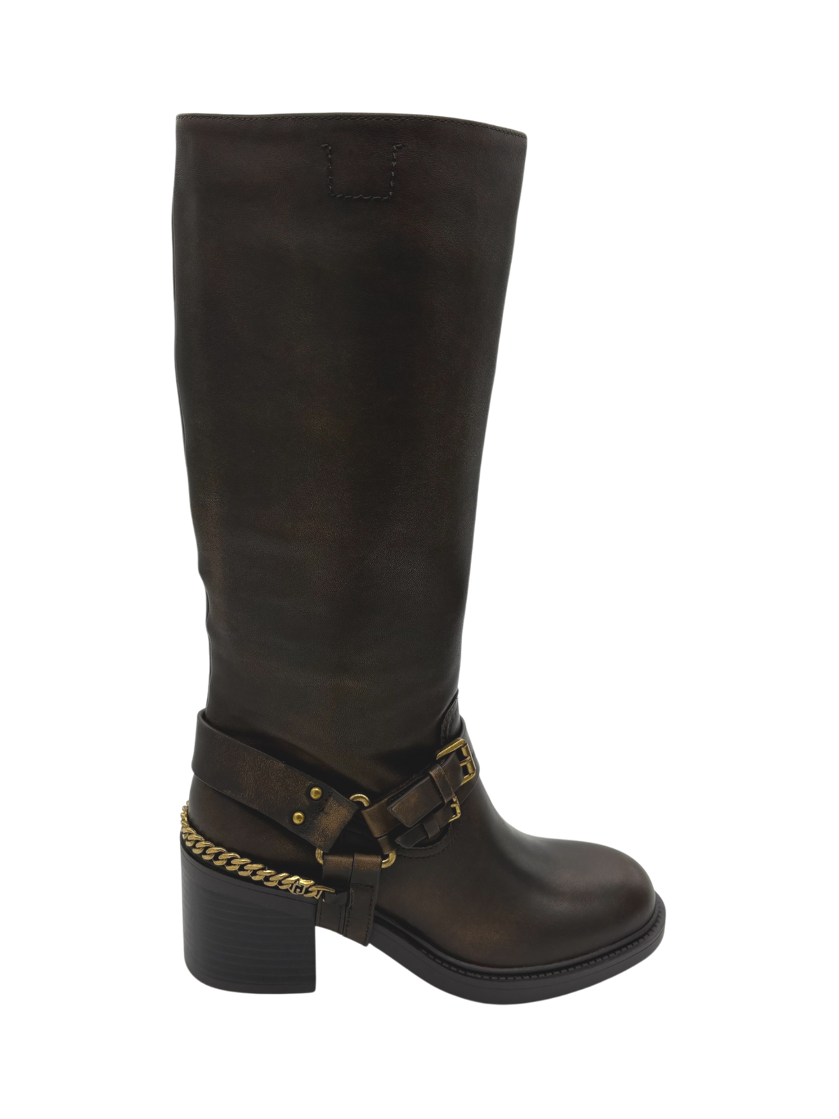 Stivale donna in pelle Liu Jo Colbi 01 Dark Brown