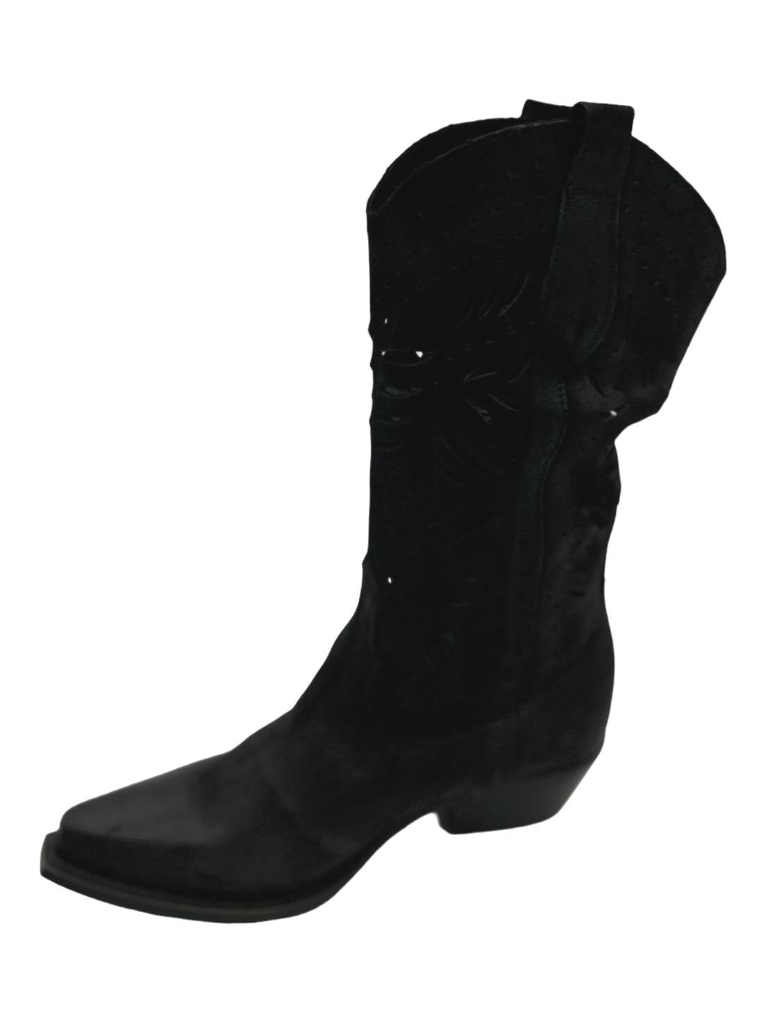 Stivale texano Zoe Camoscio Nero  - Dakota 15 -