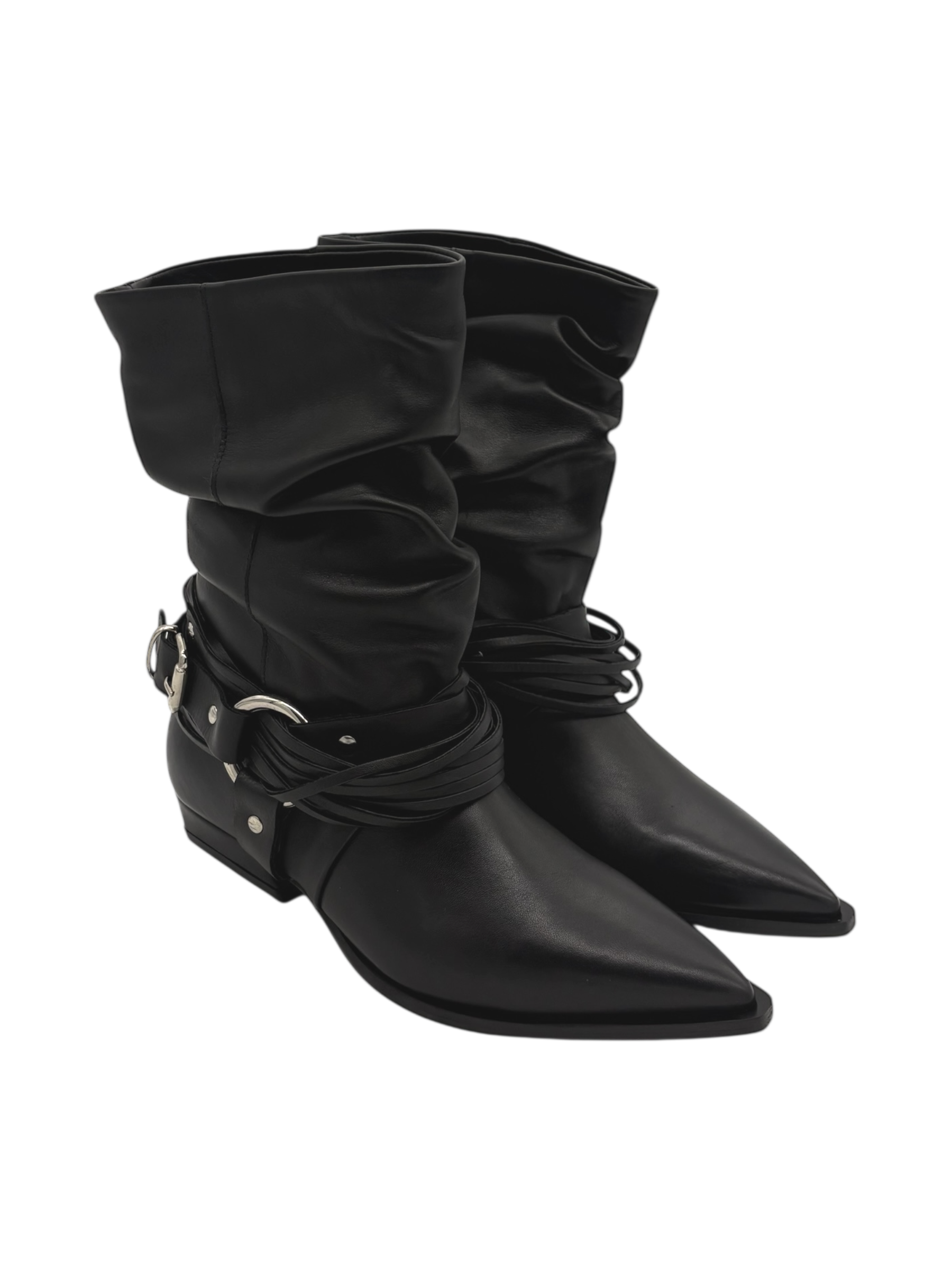 Stivale texano pelle donna Mimmù Black -M6726M16-