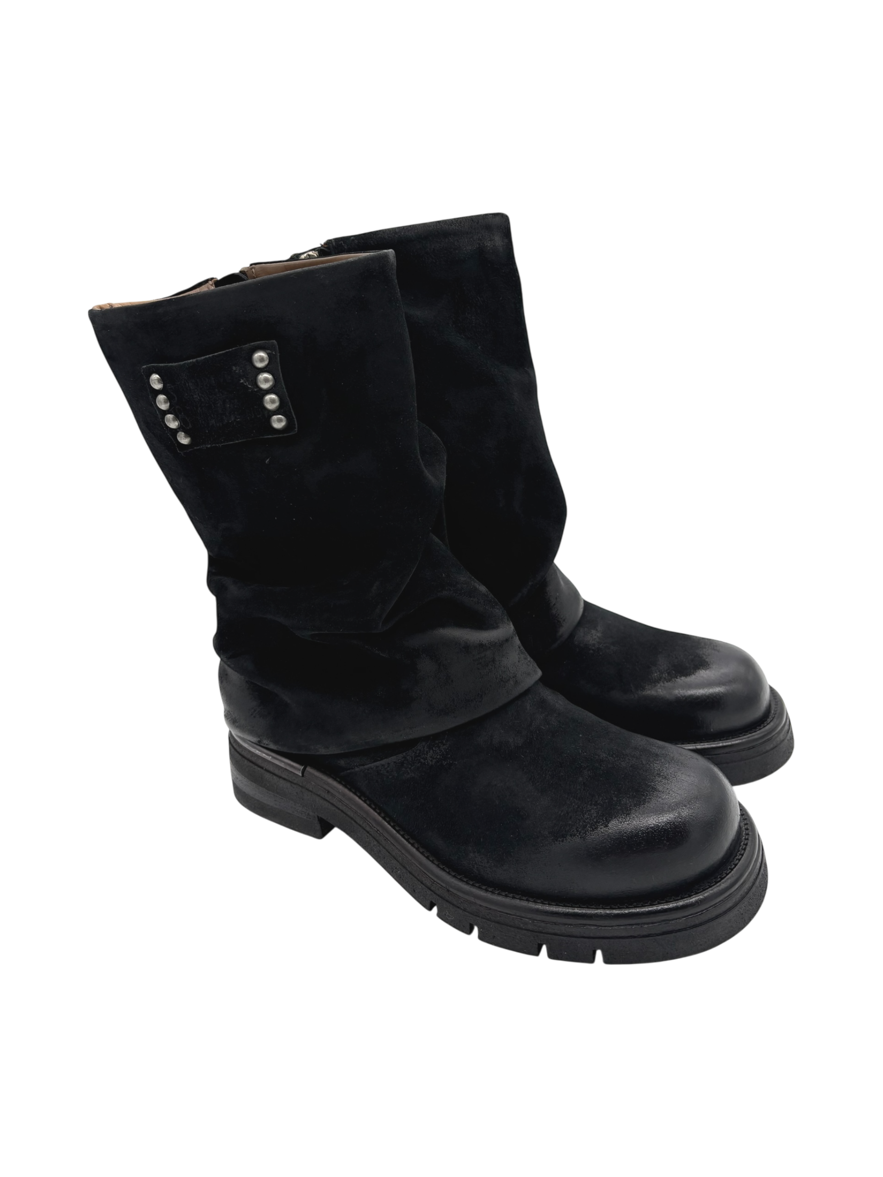Stivaletto pelle donna AS98 Nero - B81209-