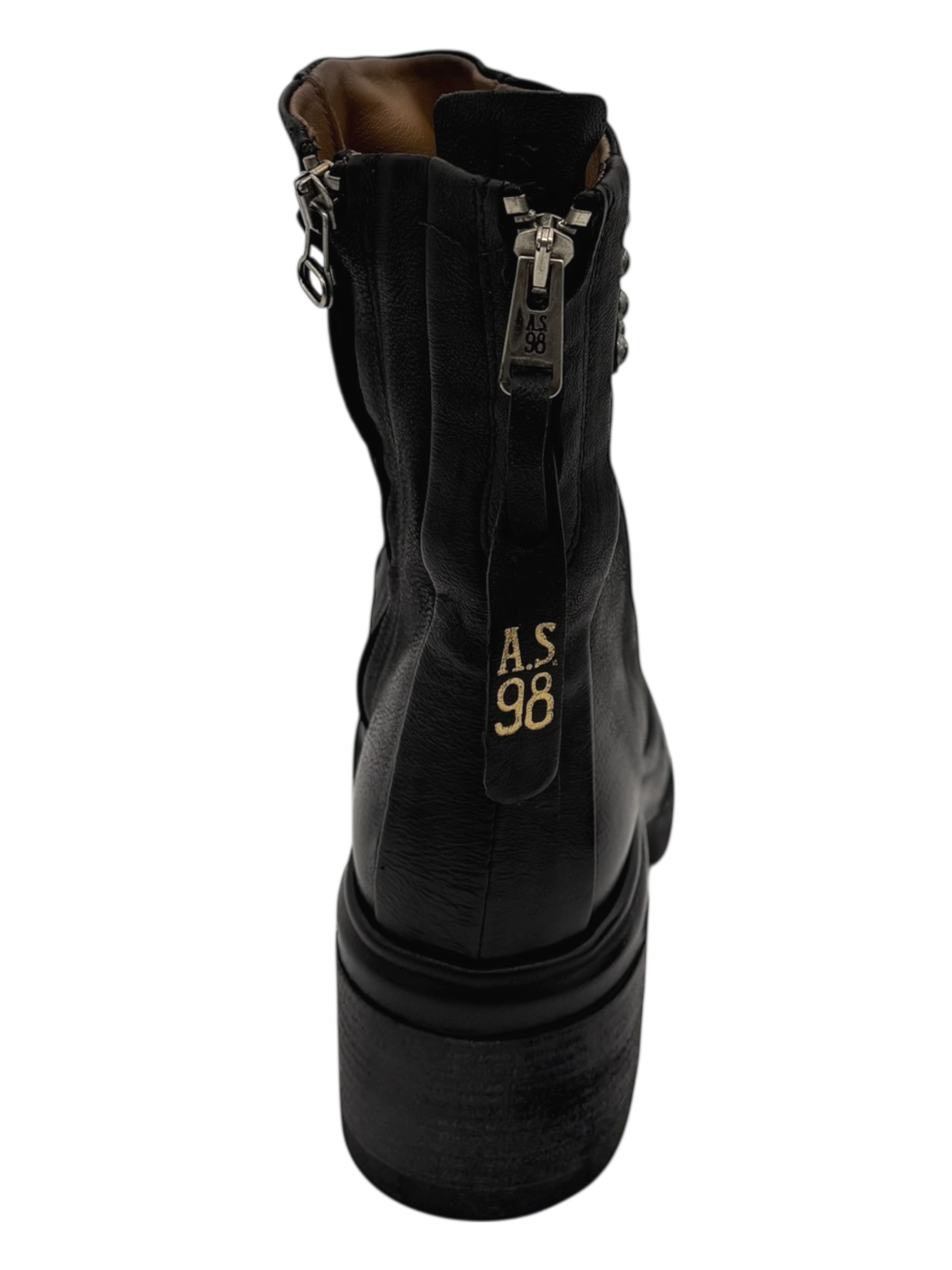 Stivaletto pelle donna AS98 Black - A89227-