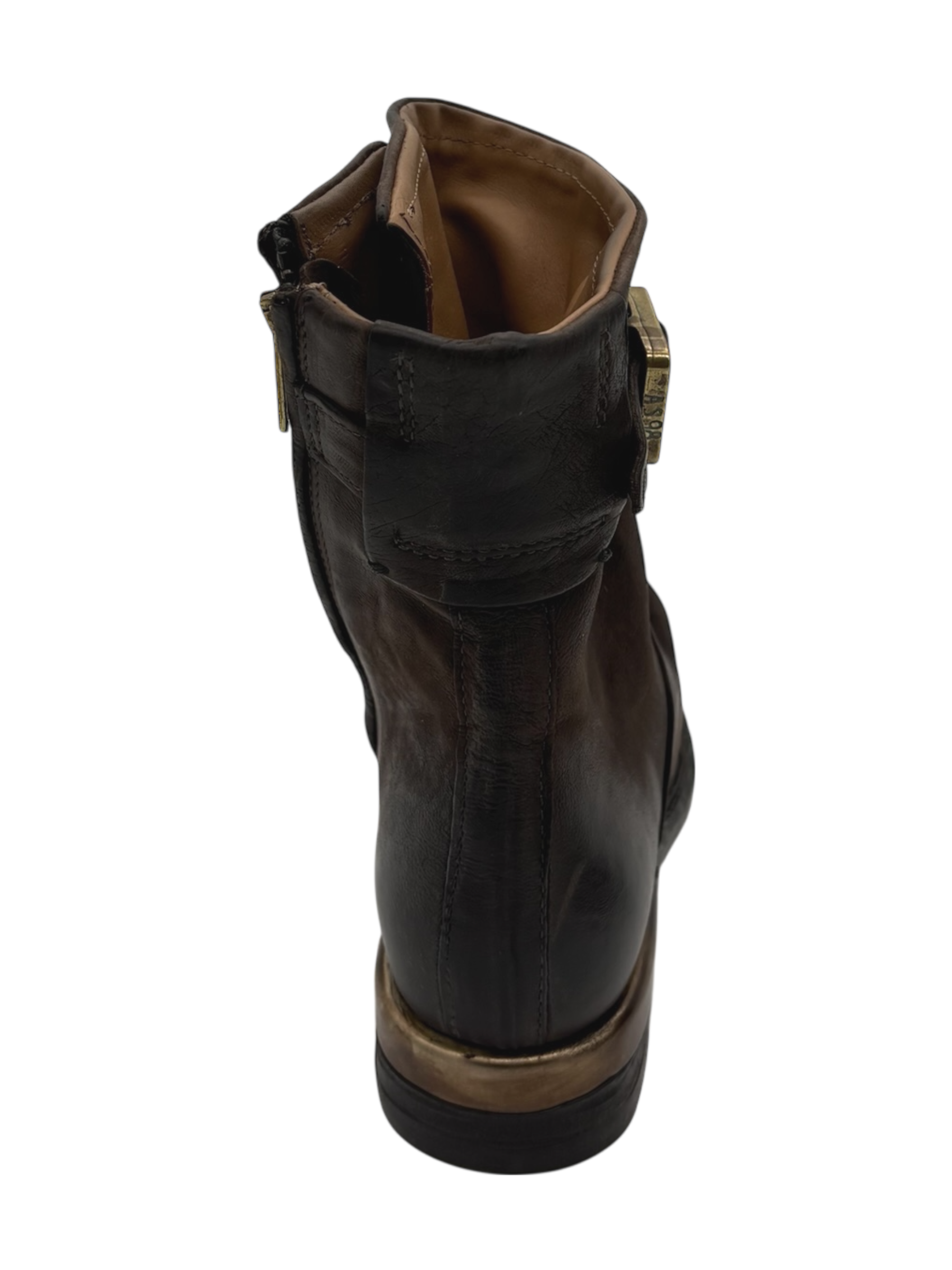 Stivaletto pelle donna AS98 Ebano - B80237-