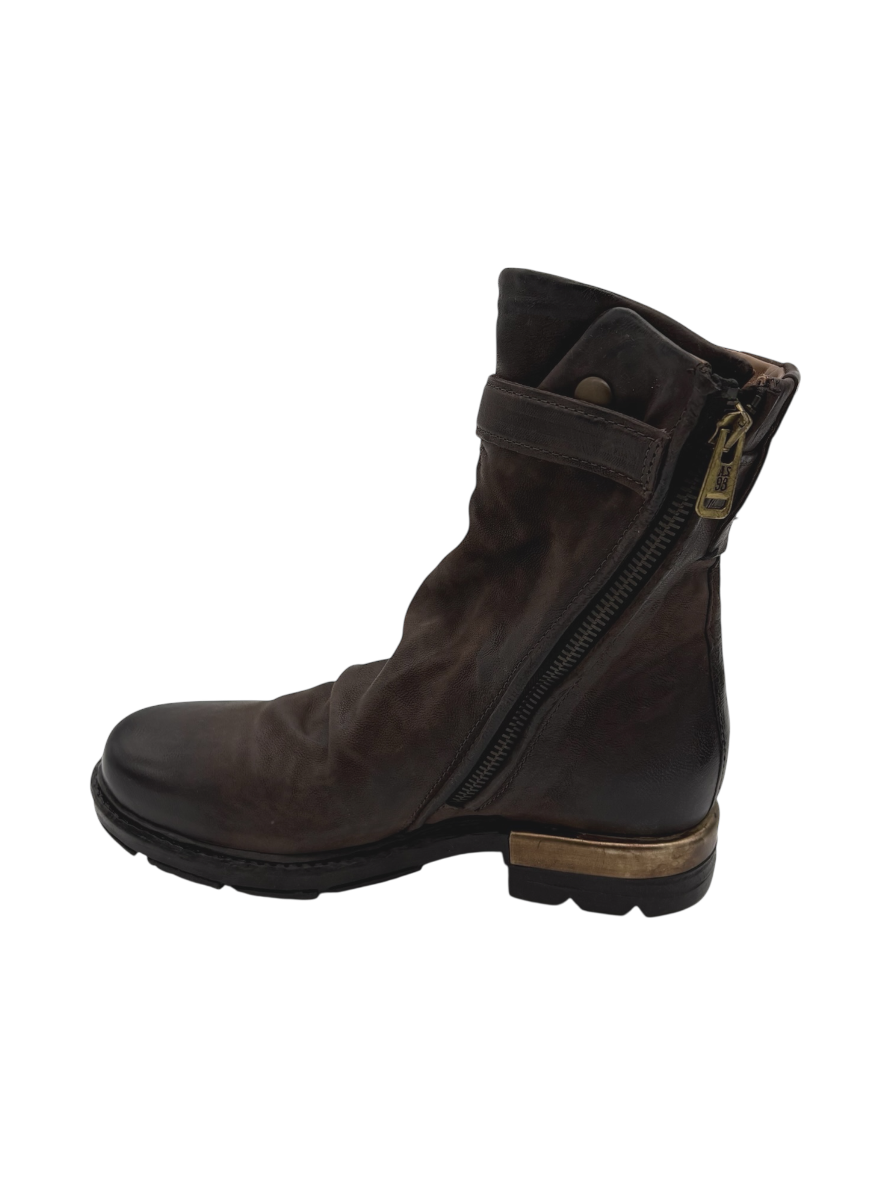 Stivaletto pelle donna AS98 Ebano - B80237-