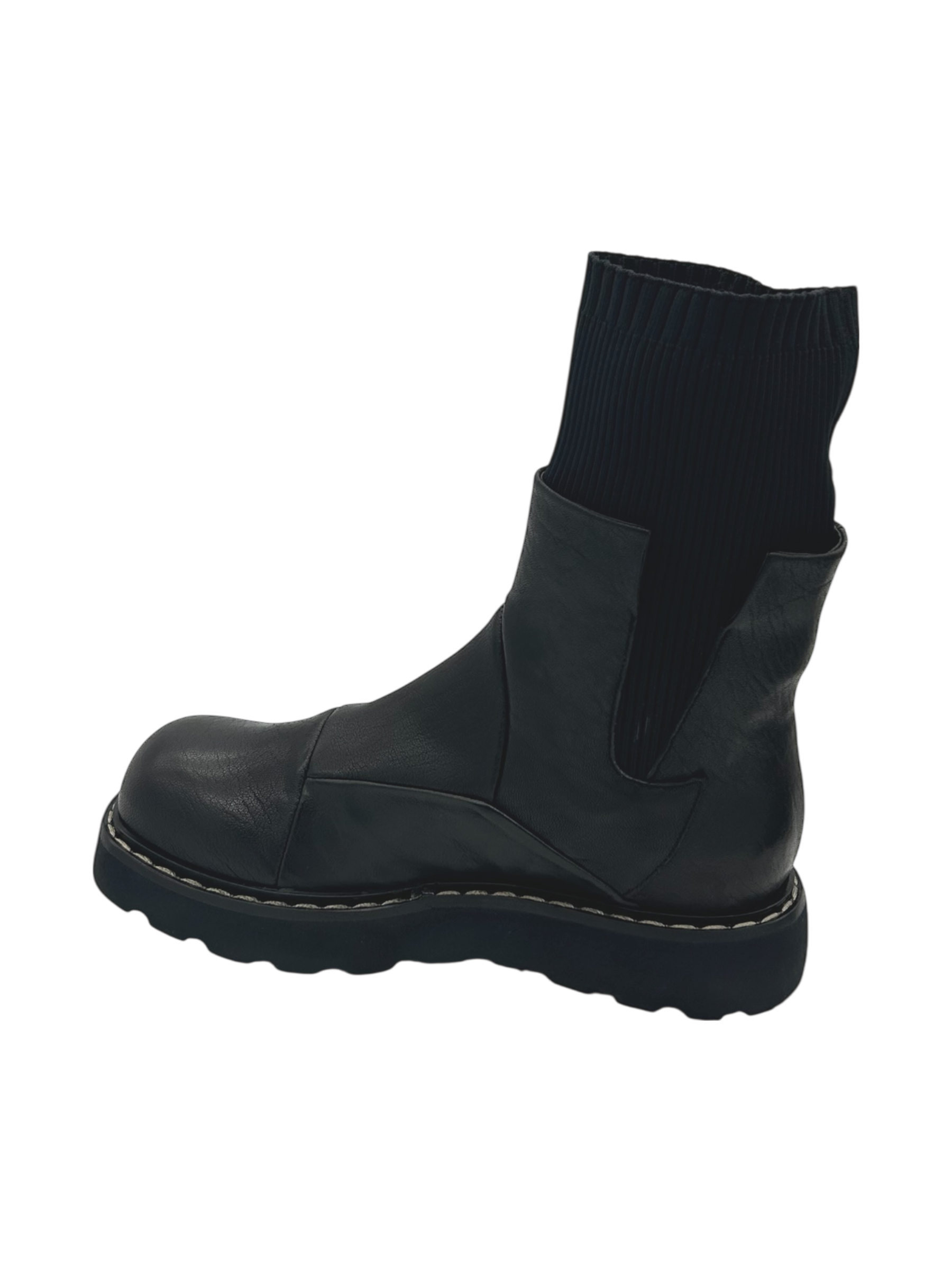 Stivaletto pelle donna Malloni Nero -001Mercury-