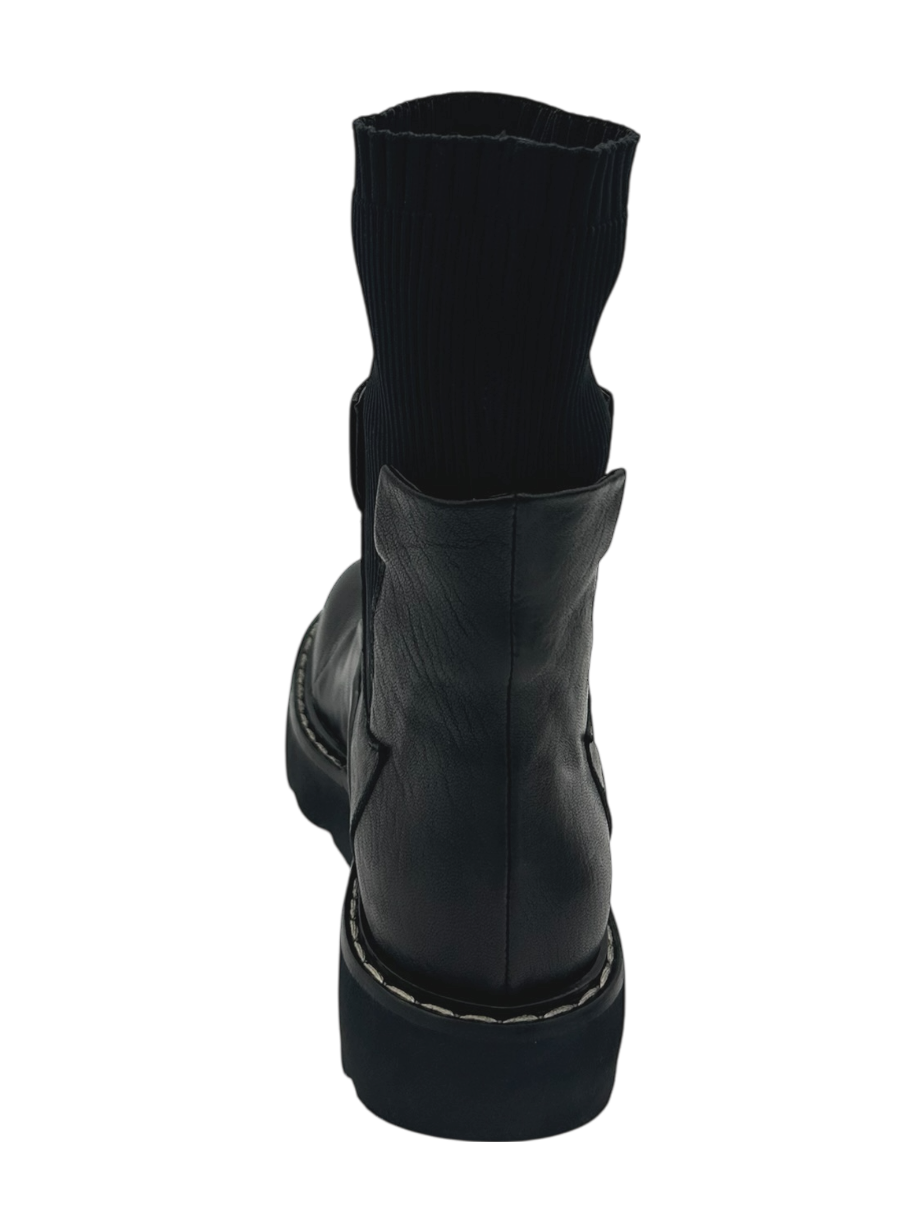 Stivaletto pelle donna Malloni Nero -001Mercury-