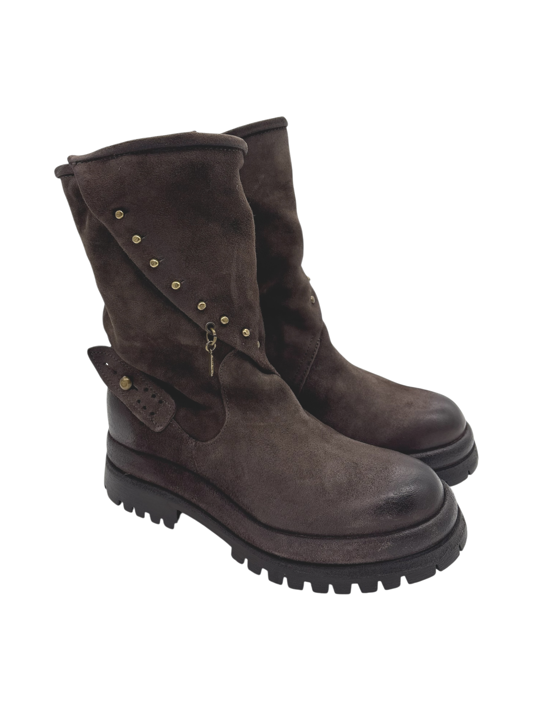 Stivaletto Pelle Donna AS98 Ebano B51236