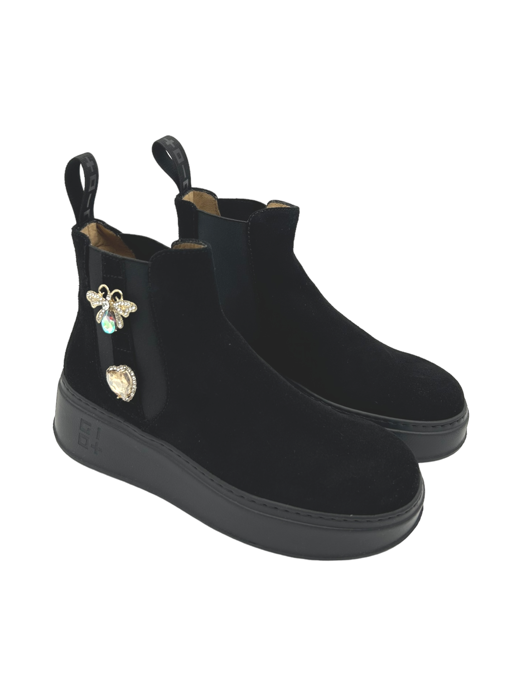 Stivaletto camoscio donna GIO+ Combi Black - PIADA 04F -