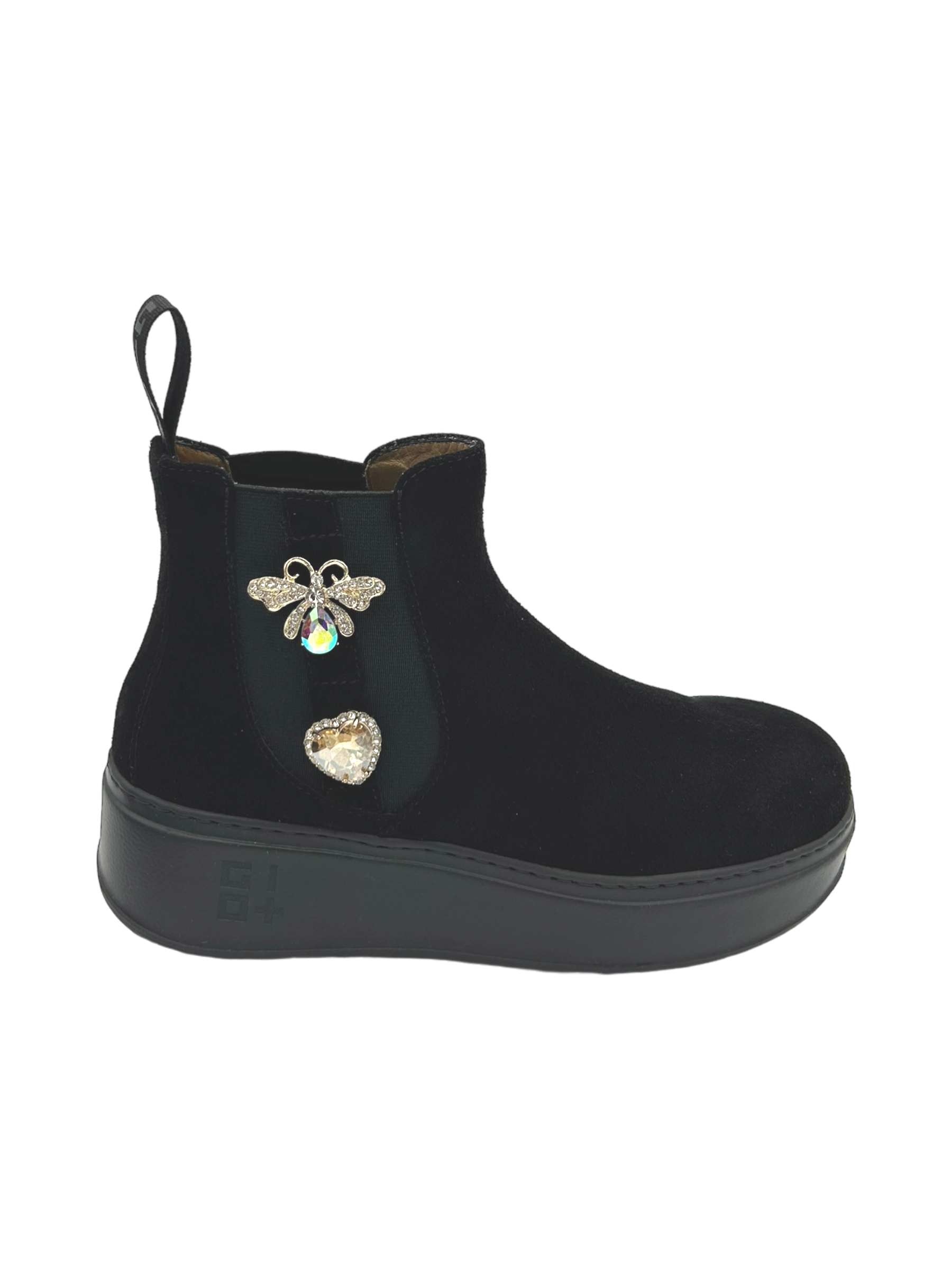 Stivaletto camoscio donna GIO+ Combi Black - PIADA 04F -