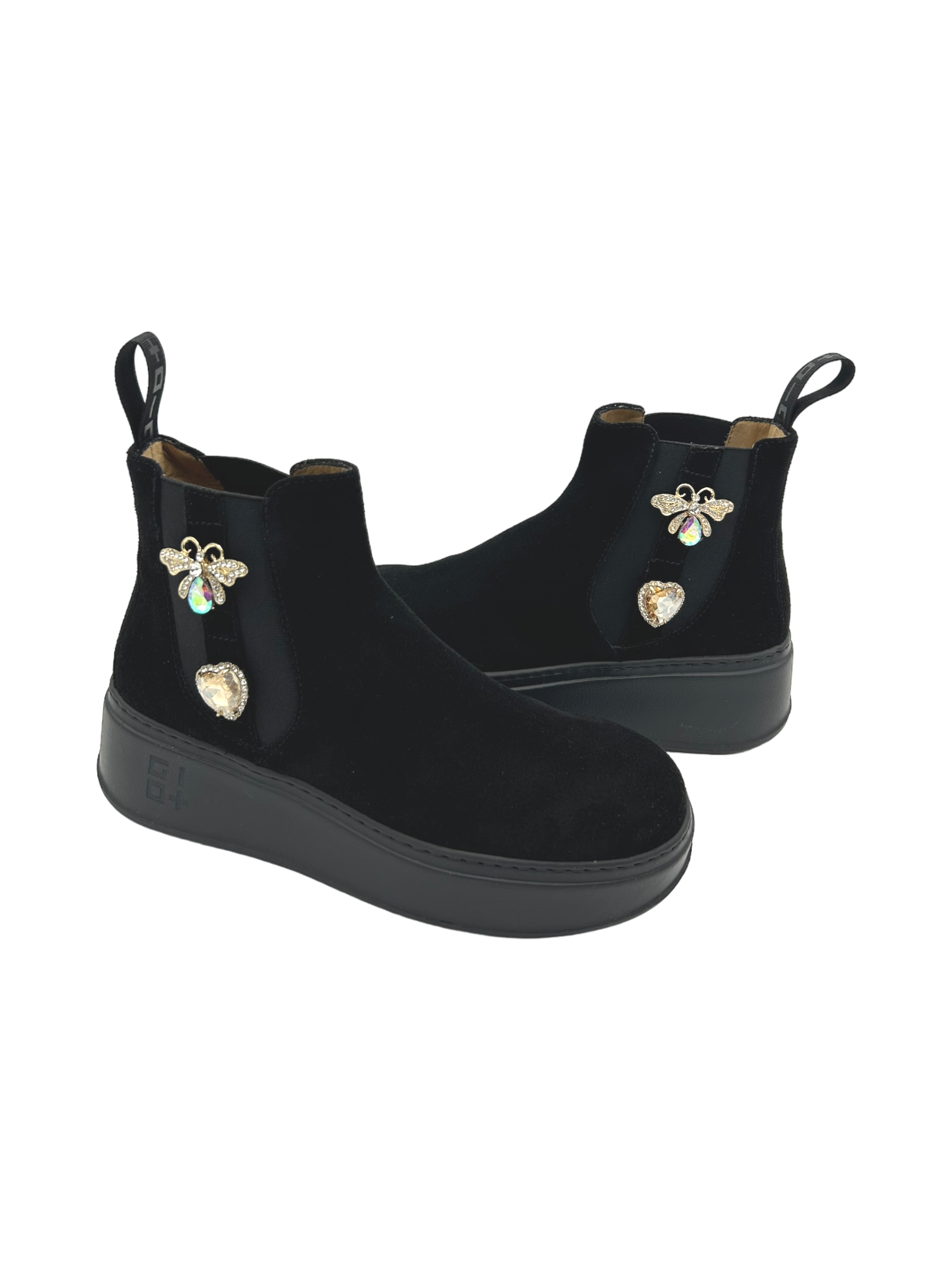 Stivaletto camoscio donna GIO+ Combi Black - PIADA 04F -