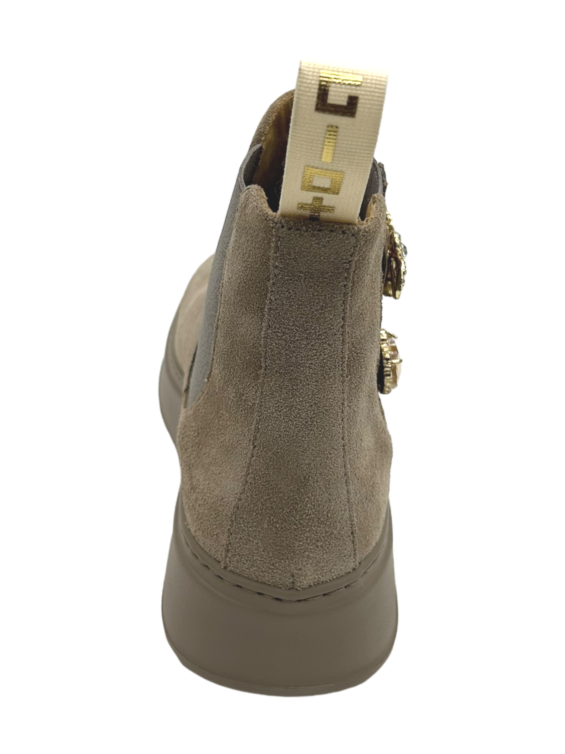 Stivaletto camoscio donna GIO+ Combi Tortora - PIADA 04G -