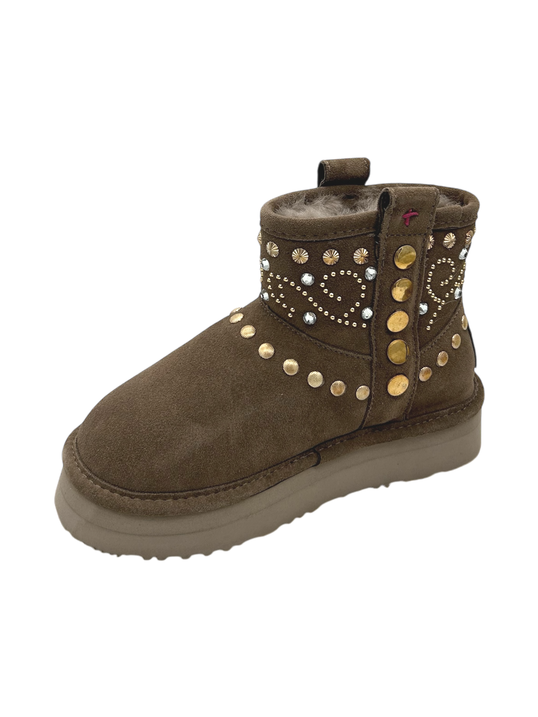Stivaletto donna GIO+ Montone Taupe - Gioplus -