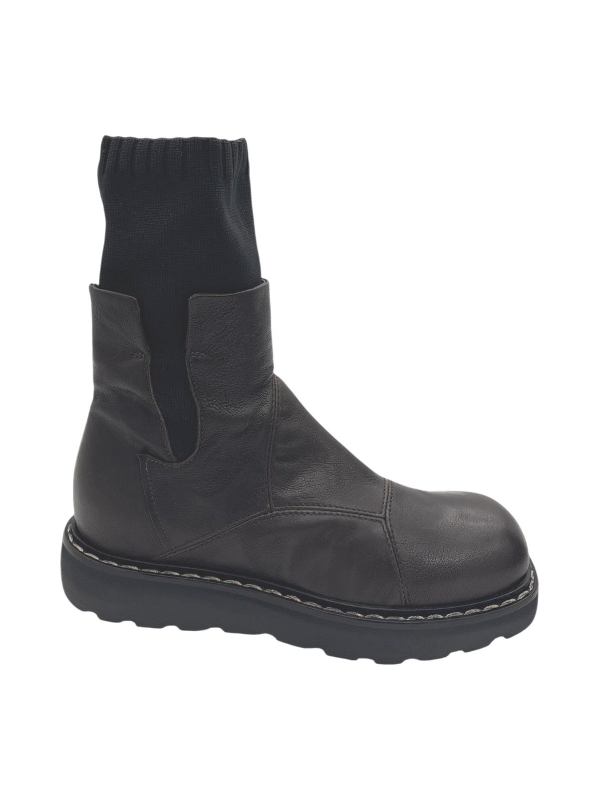 Stivaletto donna Malloni 00911 in pelle Caffè