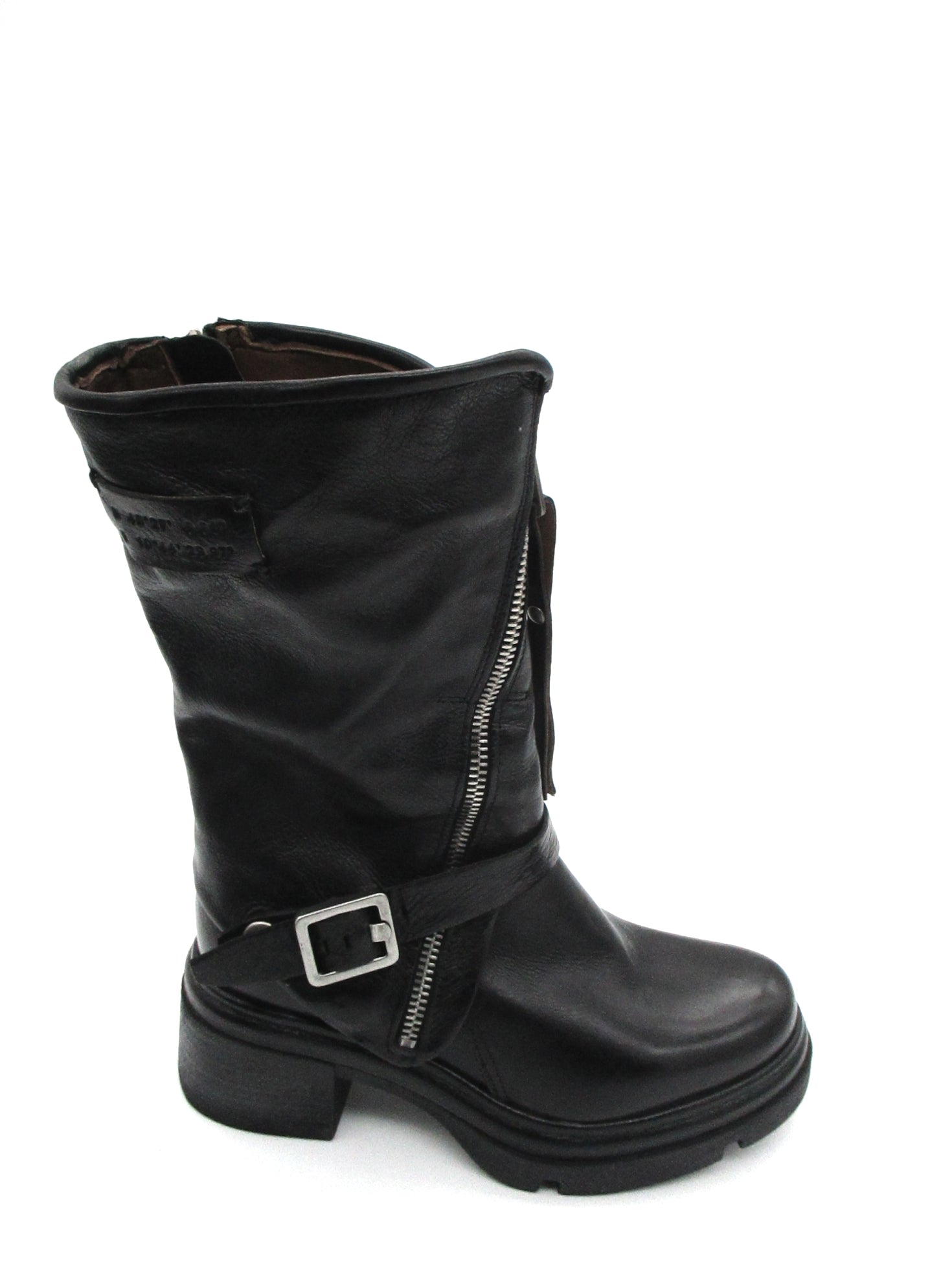 Stivaletto pelle donna AS98 Black  - A89215 -