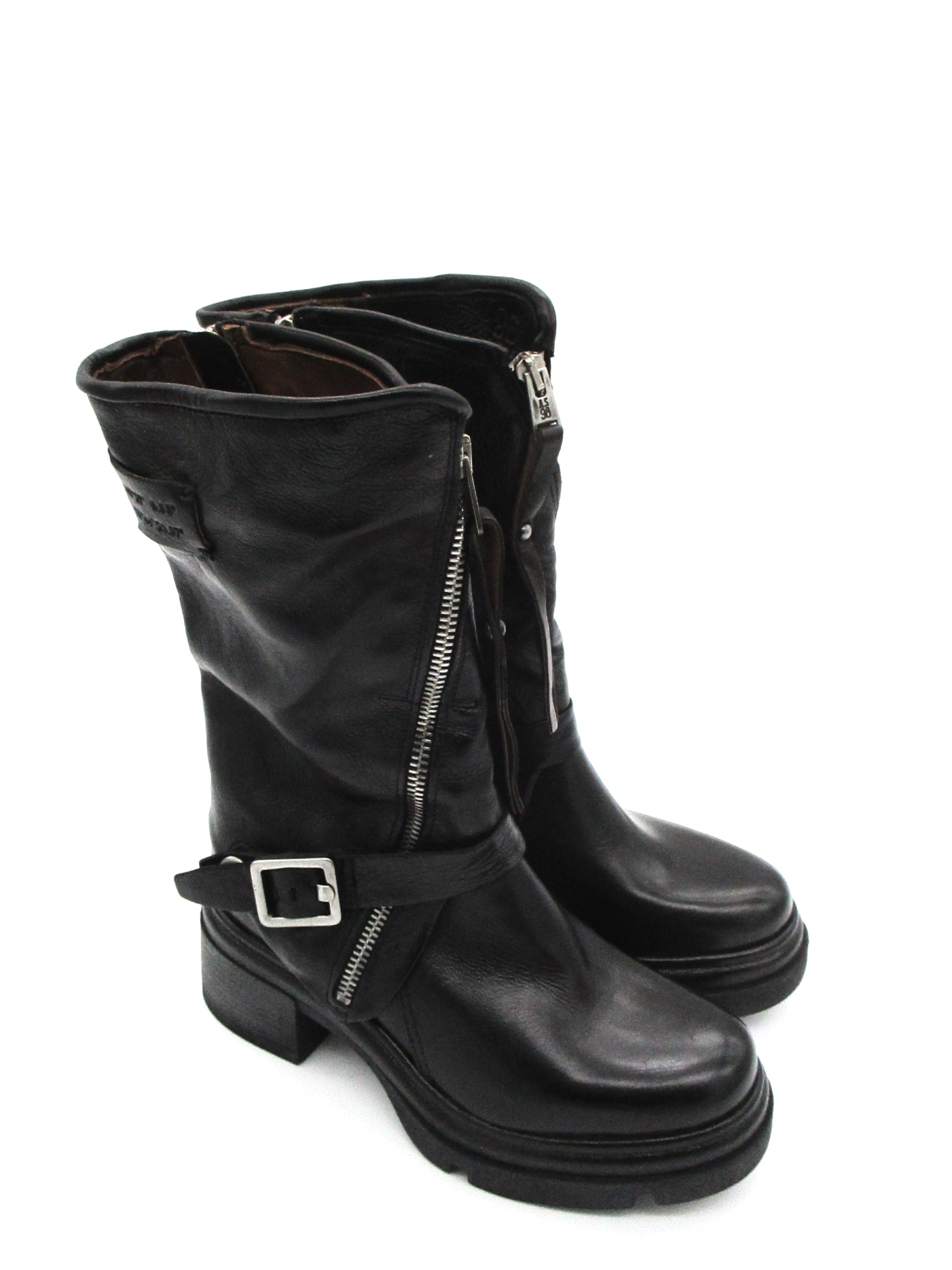 Stivaletto pelle donna AS98 Black - A89215 -