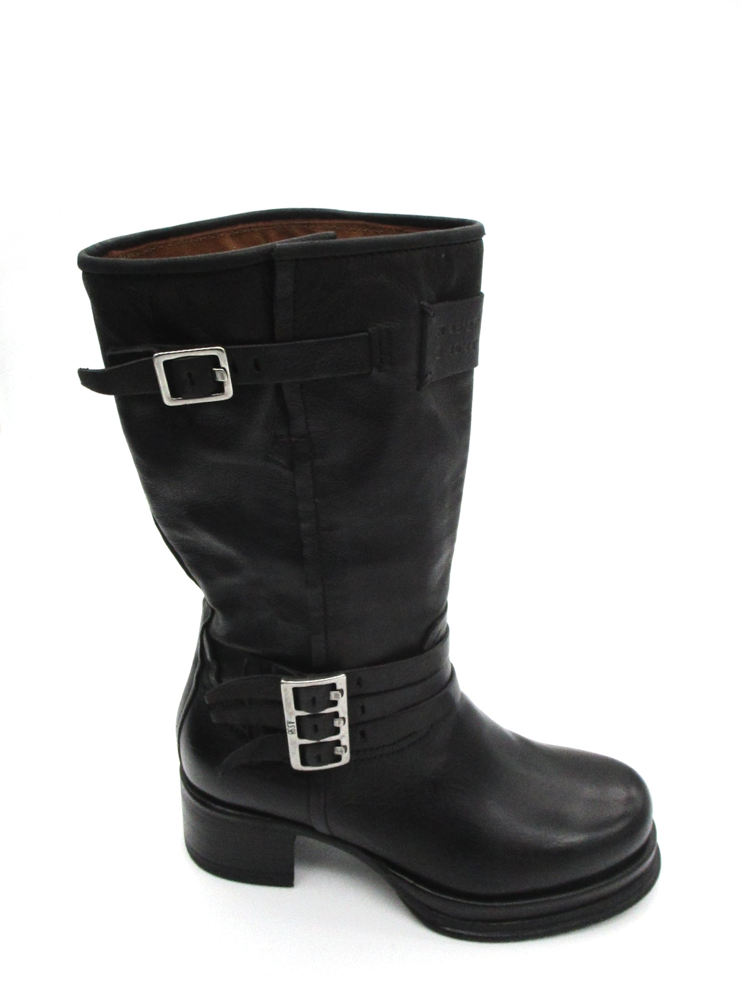 Stivaletto pelle donna AS98 Black  - B52301 -