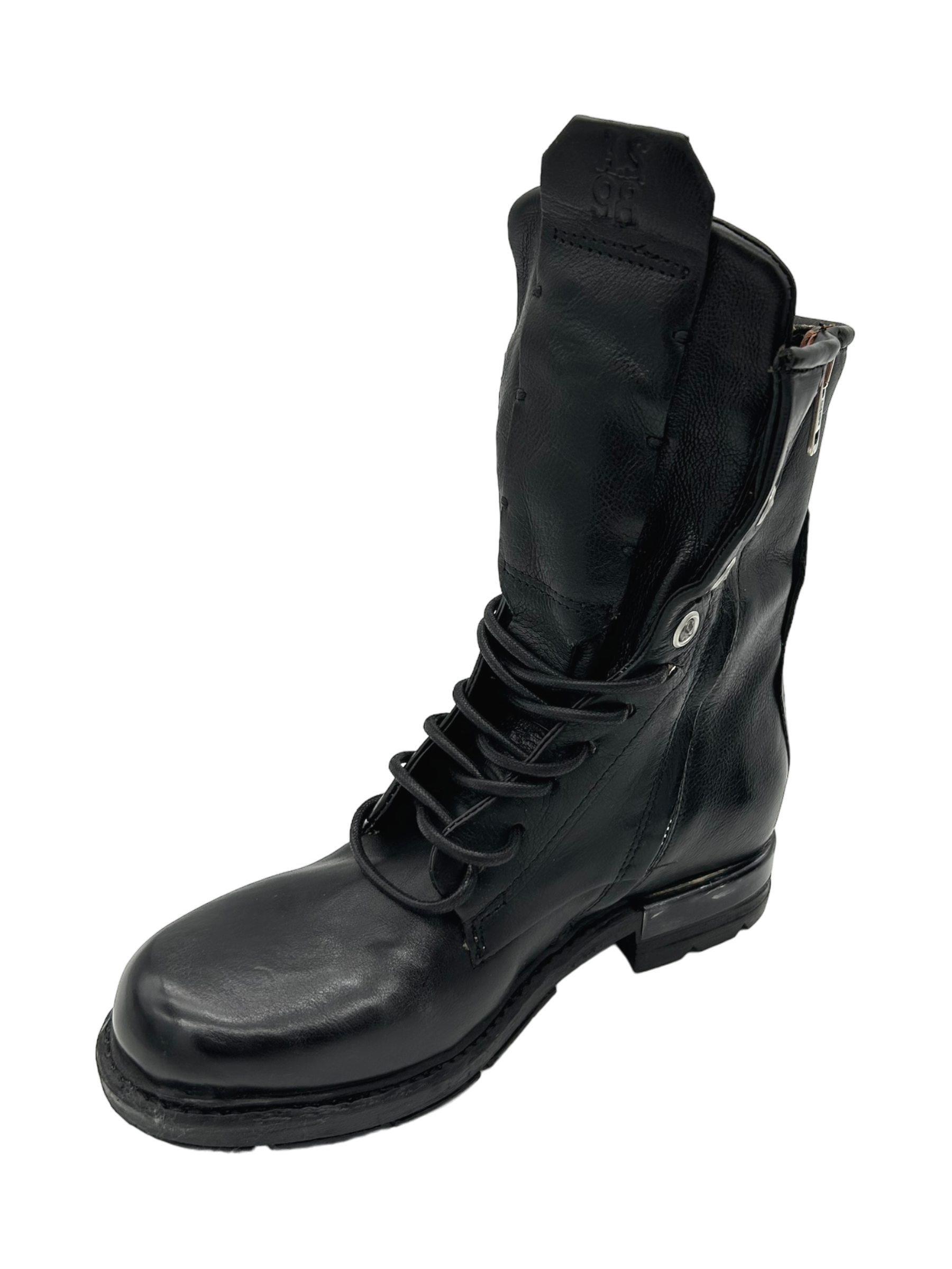 Stivaletto pelle donna AS98 Black - B80215 -