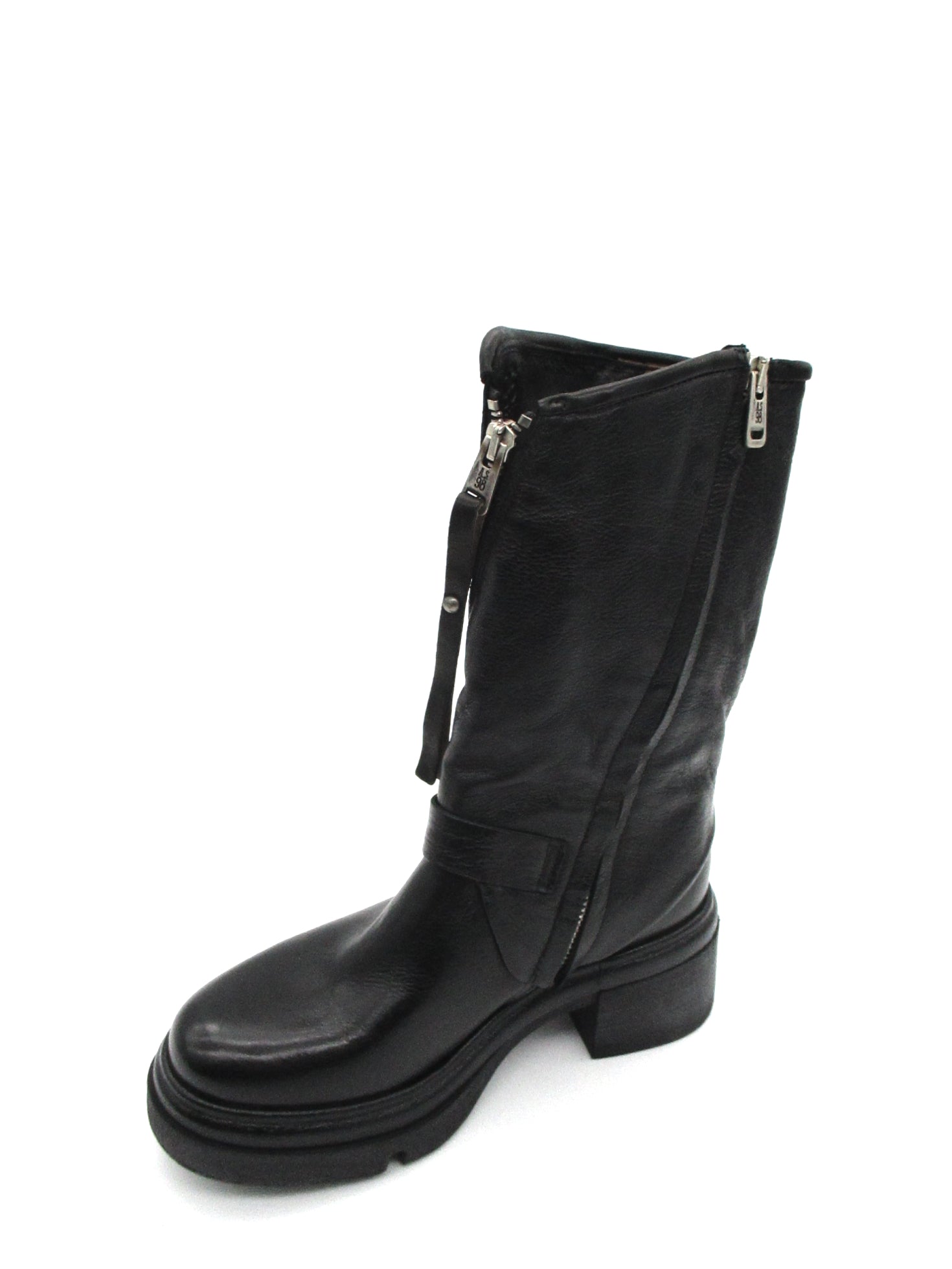 Stivaletto pelle donna AS98 Black - A89215 -