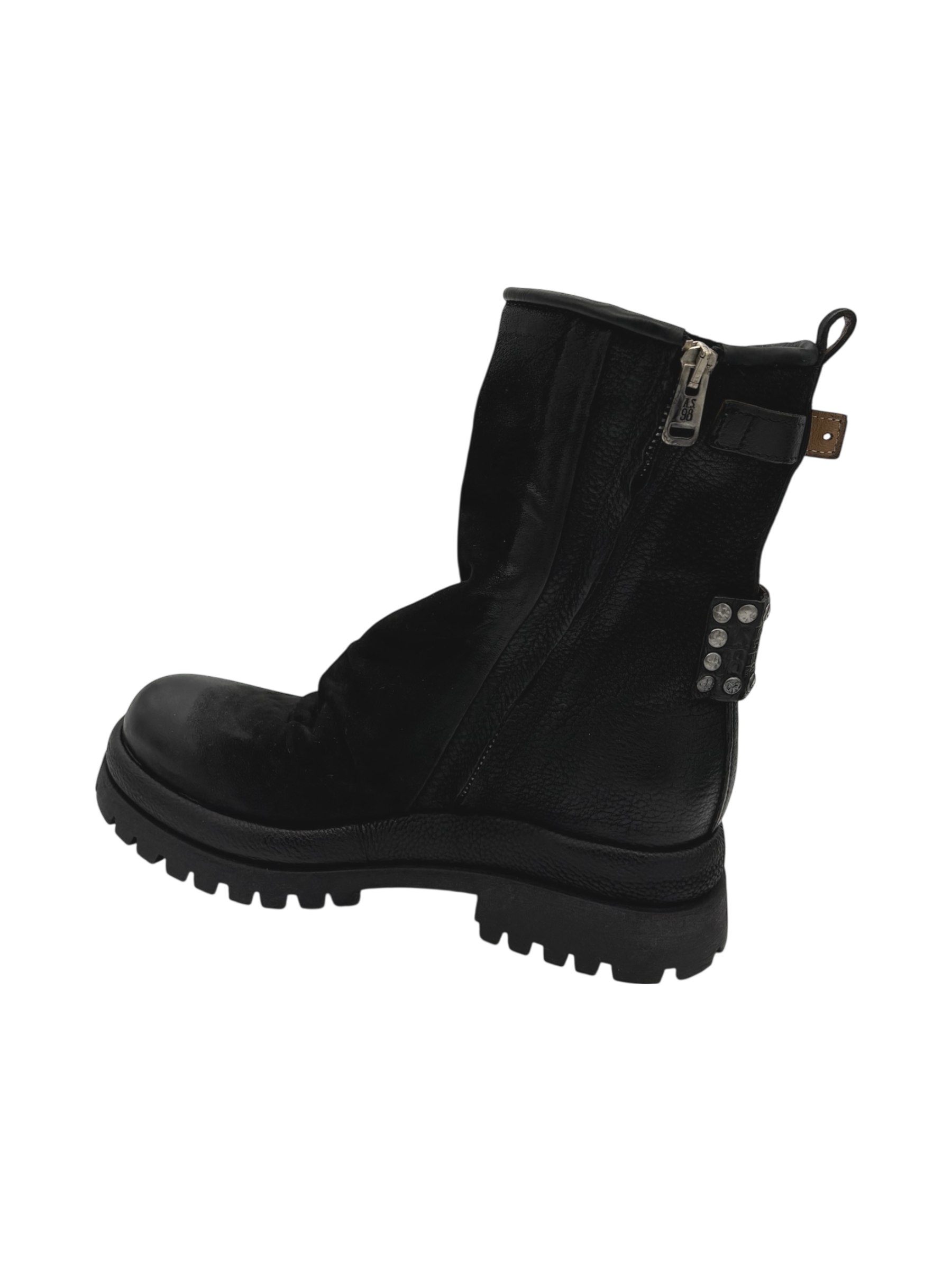 Stivaletto pelle donna AS98 Nero - B51226-