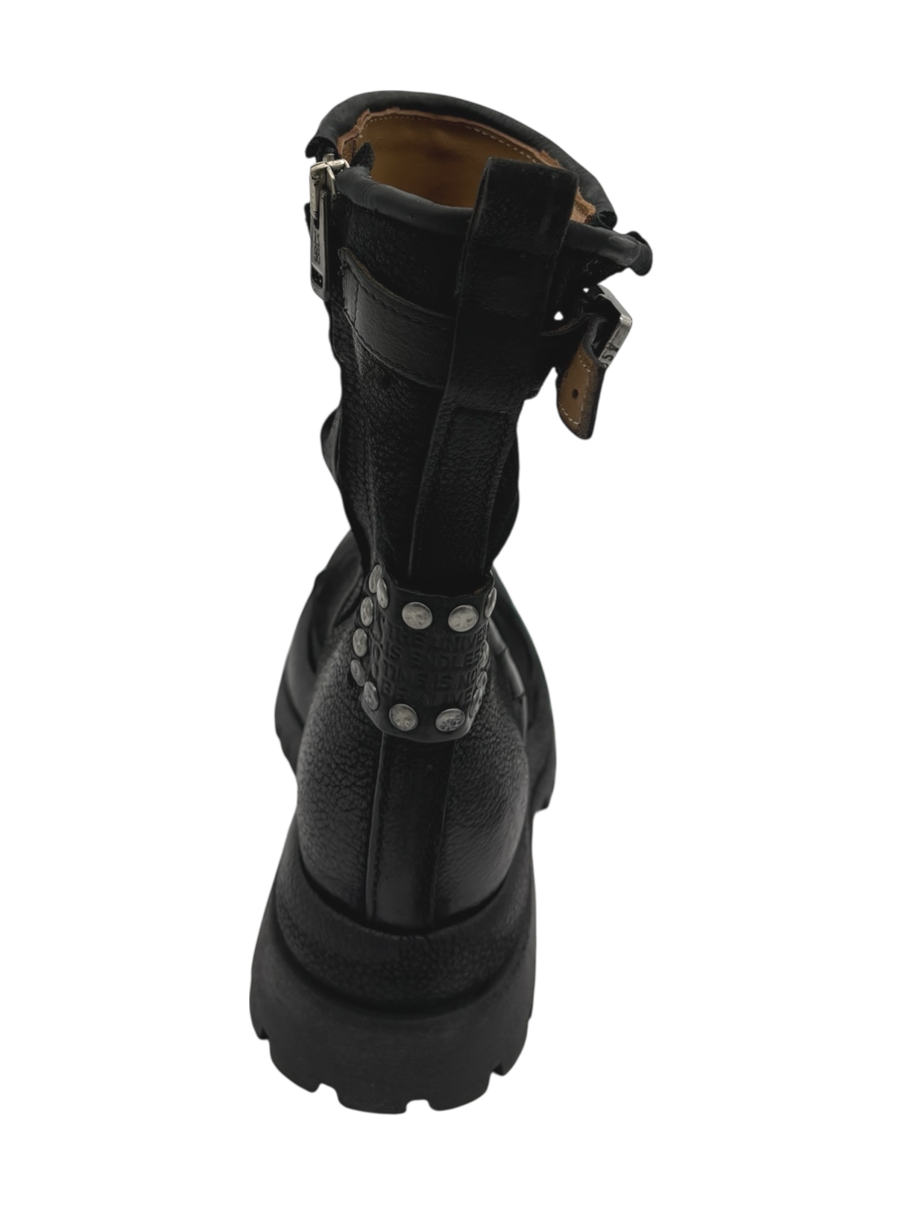 Stivaletto pelle donna AS98 Nero - B51226-