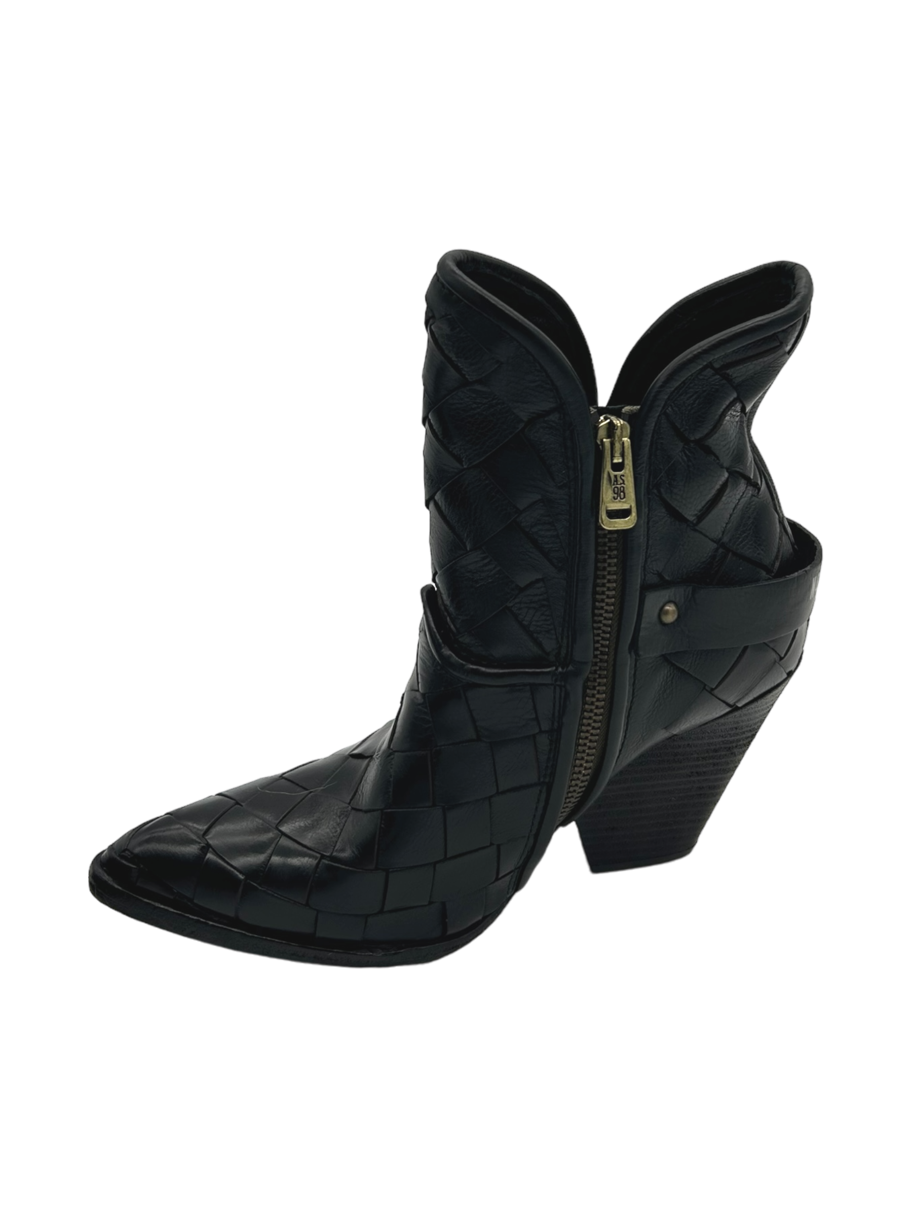 Stivaletto pelle donna AS98 Nero - B65204 -
