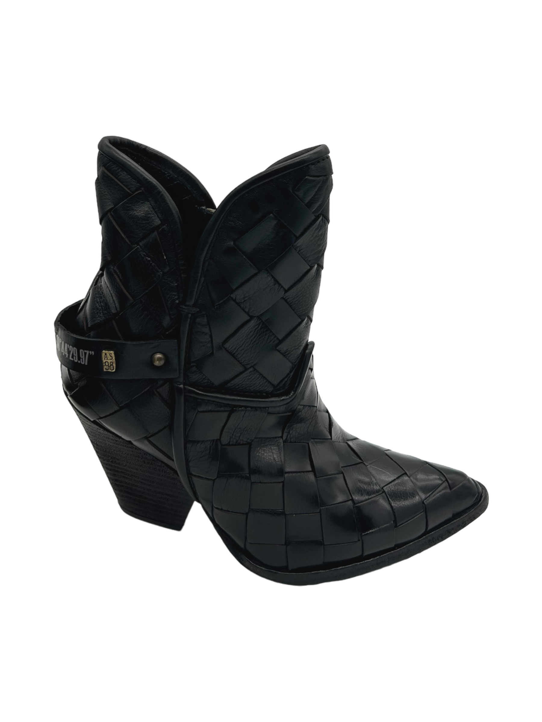 Stivaletto pelle donna AS98 Nero - B65204 -