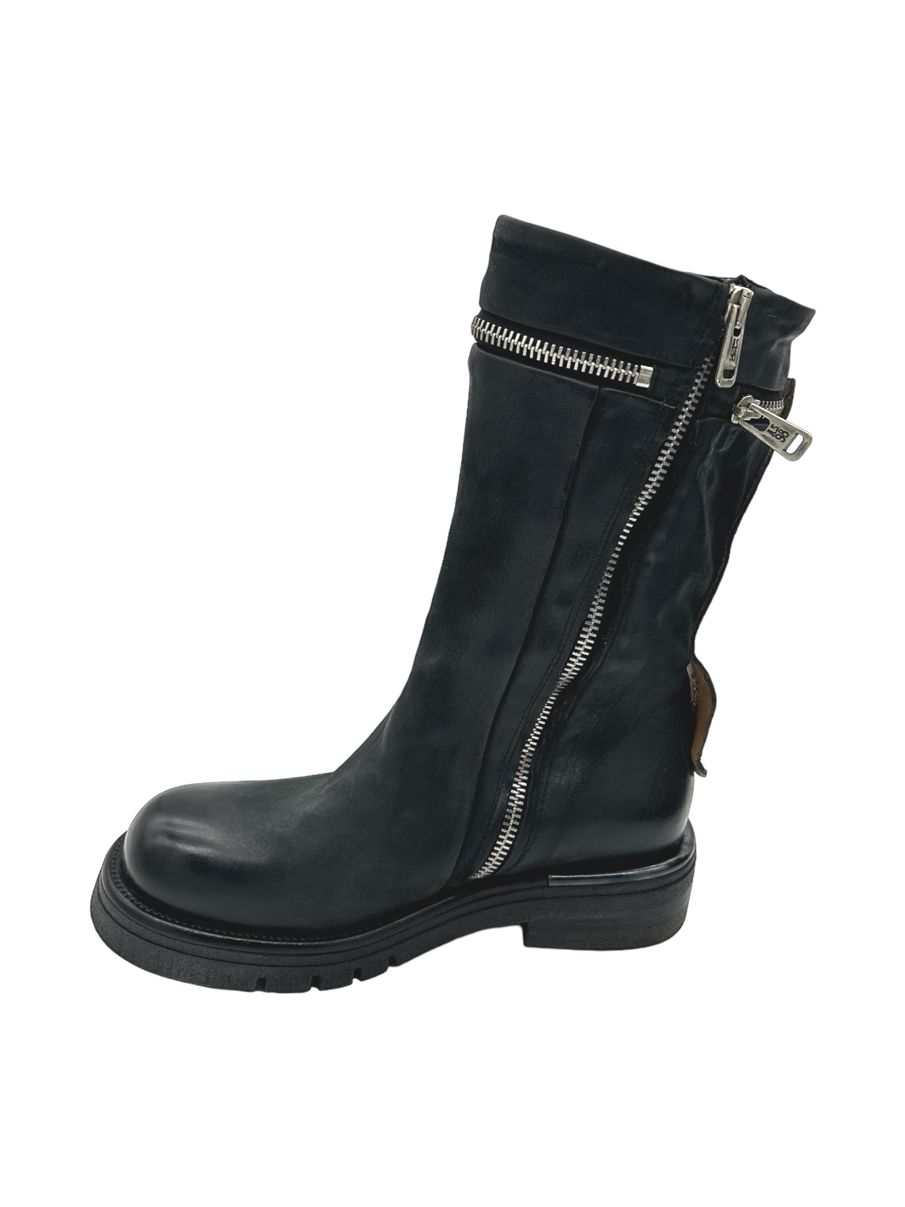 Stivale pelle donna AS98 Nero - B81203 -