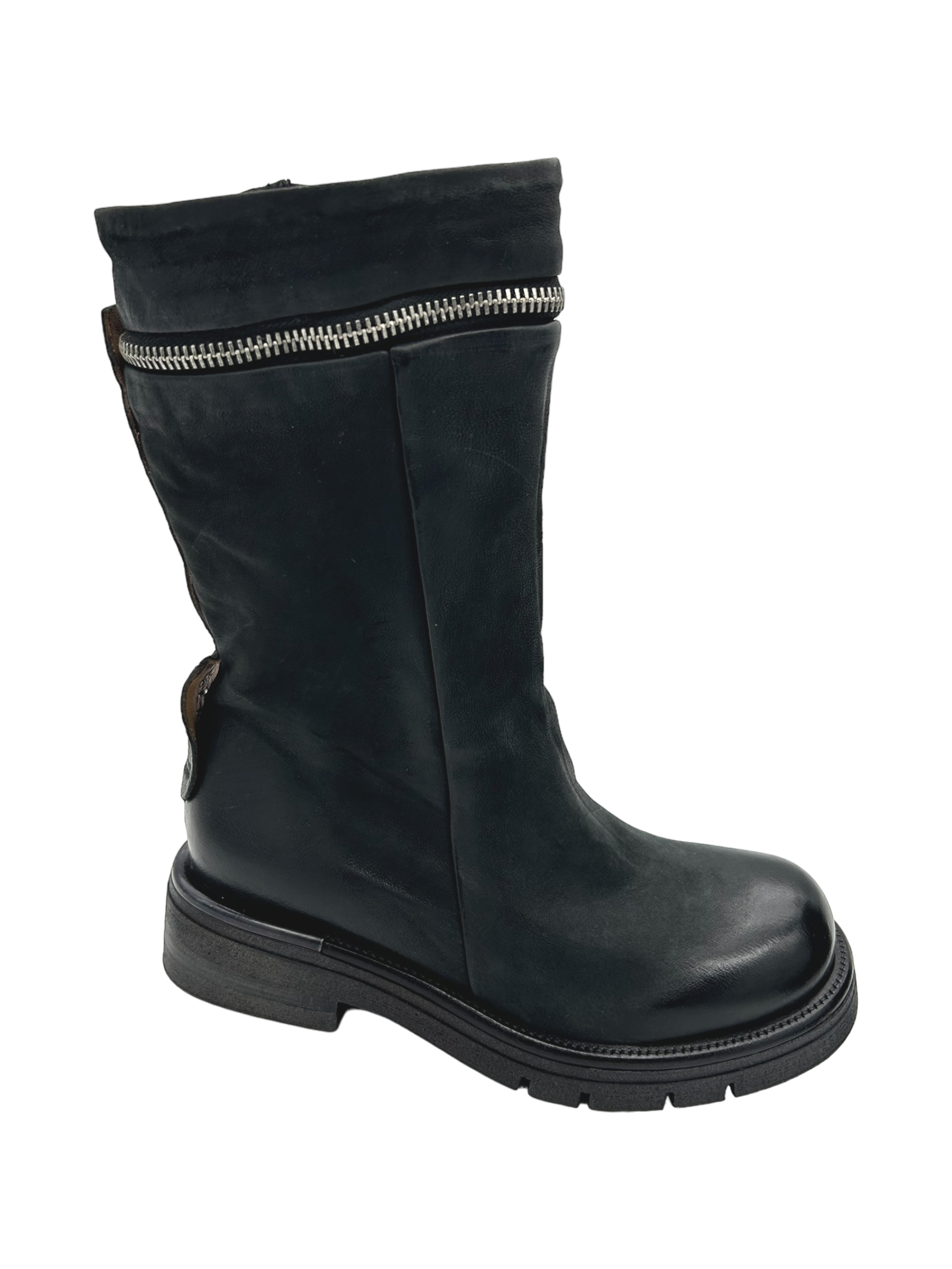 Stivale pelle donna AS98 Nero - B81203 -
