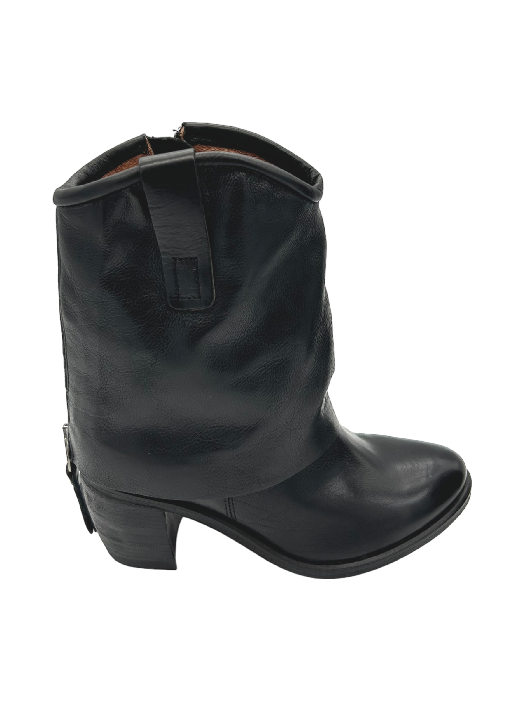 Stivaletto pelle donna AS98 Nero - B82210 -
