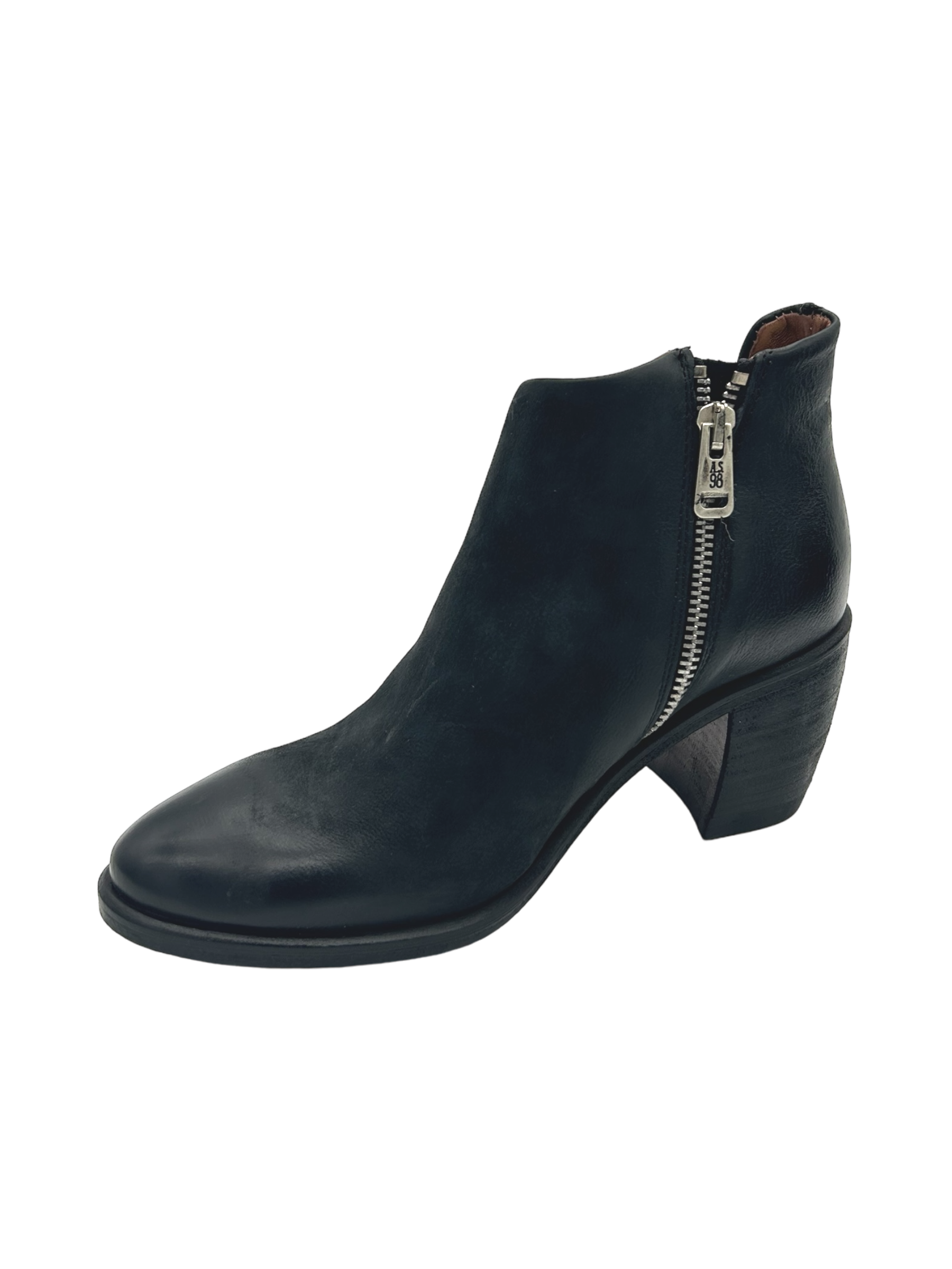 Stivaletto pelle donna AS98 Nero - B82213 -