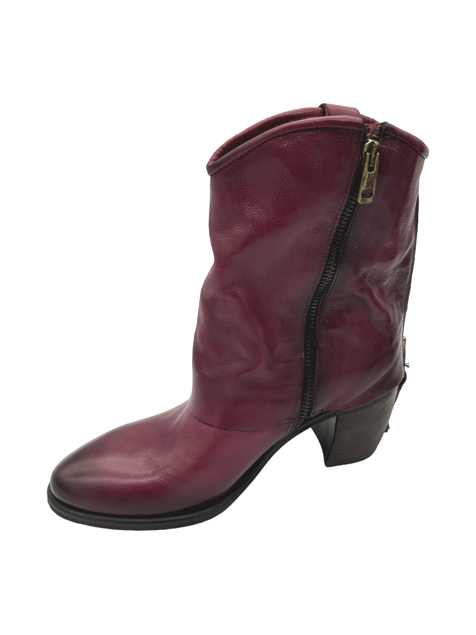 Stivaletto pelle donna AS98 Rubino - B82210 -