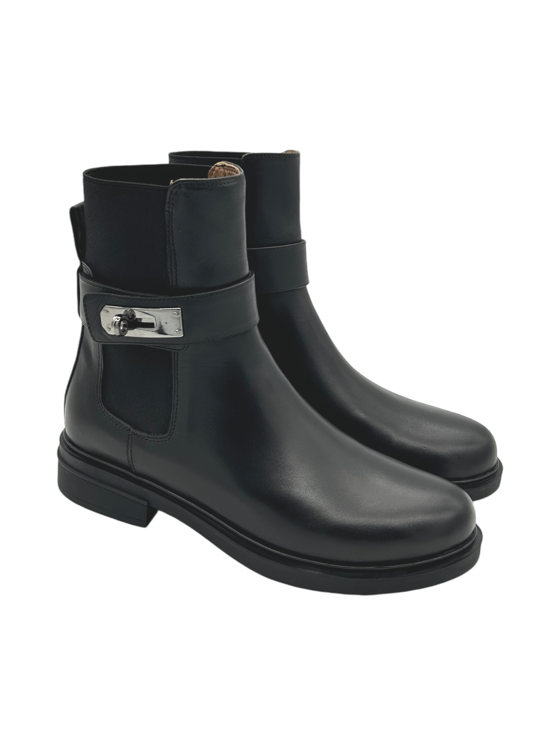 Stivaletto pelle donna Albano Nero - 2714 -