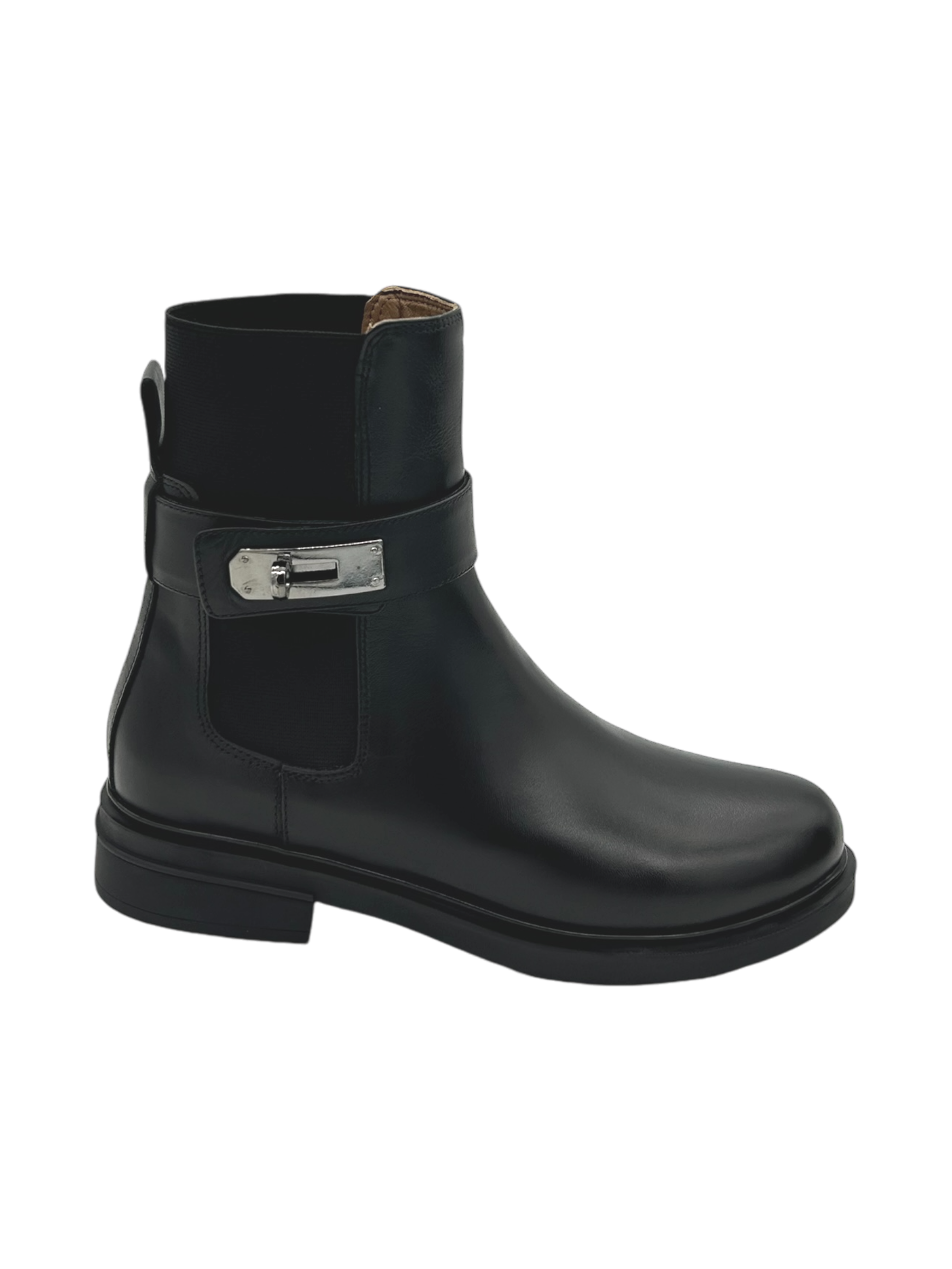 Stivaletto pelle donna Albano Nero - 2714 -