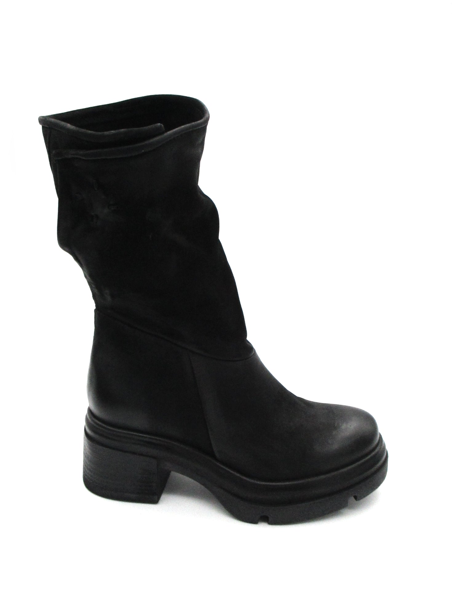 Stivaletto pelle donna Black AS98 - A89210 -