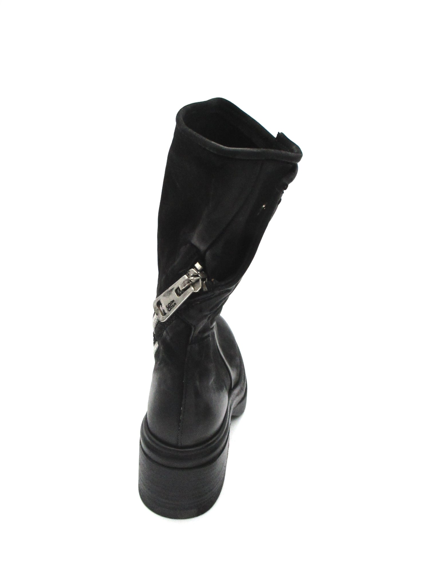 Stivaletto pelle donna Black AS98 - A89210 -