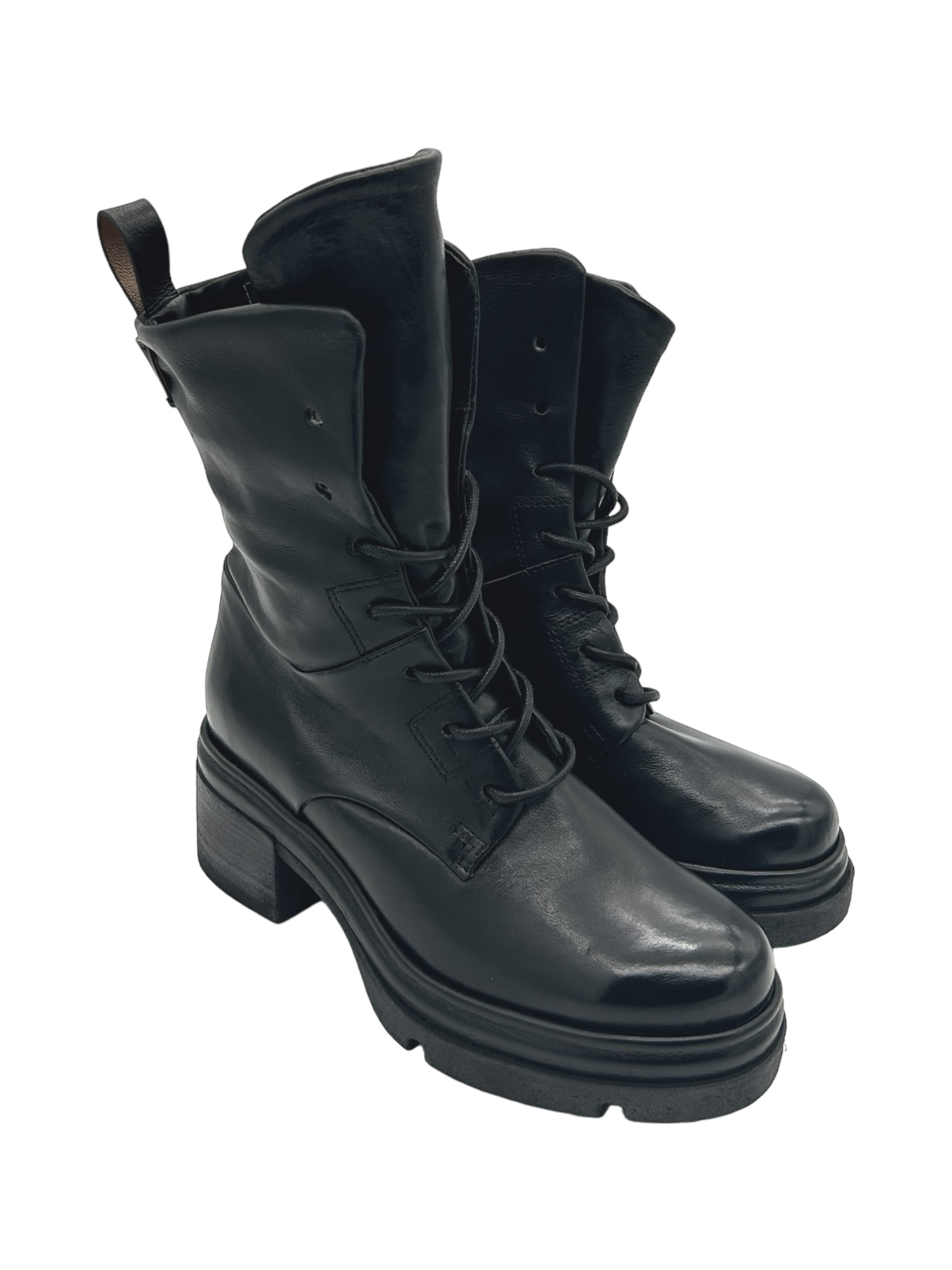 Stivaletto pelle donna Black AS98 - A89214 -