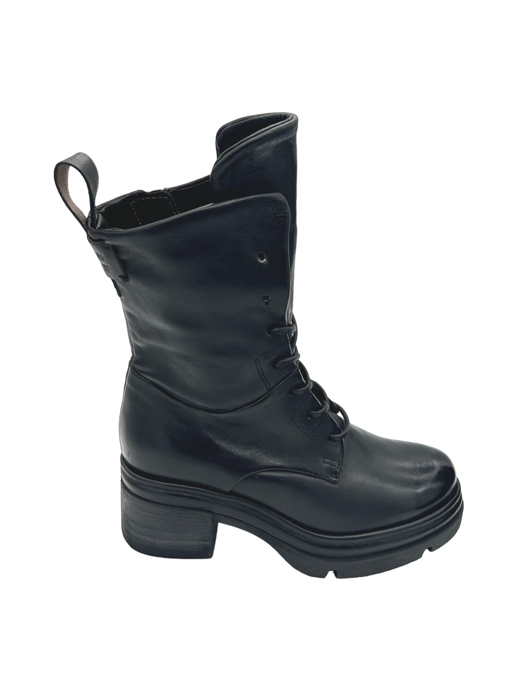 Stivaletto pelle donna Black AS98 - A89214 -