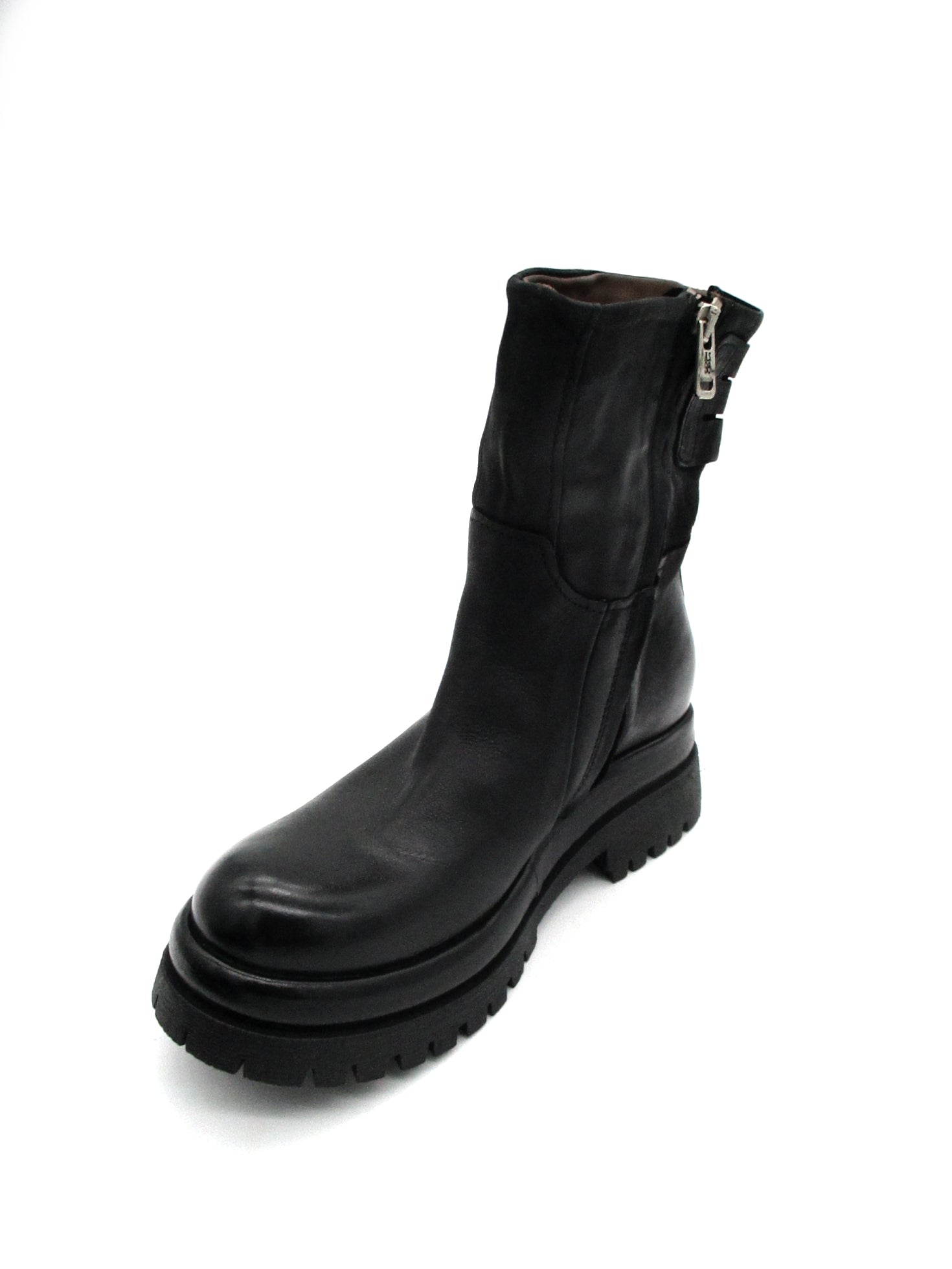 Stivaletto pelle donna Black AS98 - B51208 -