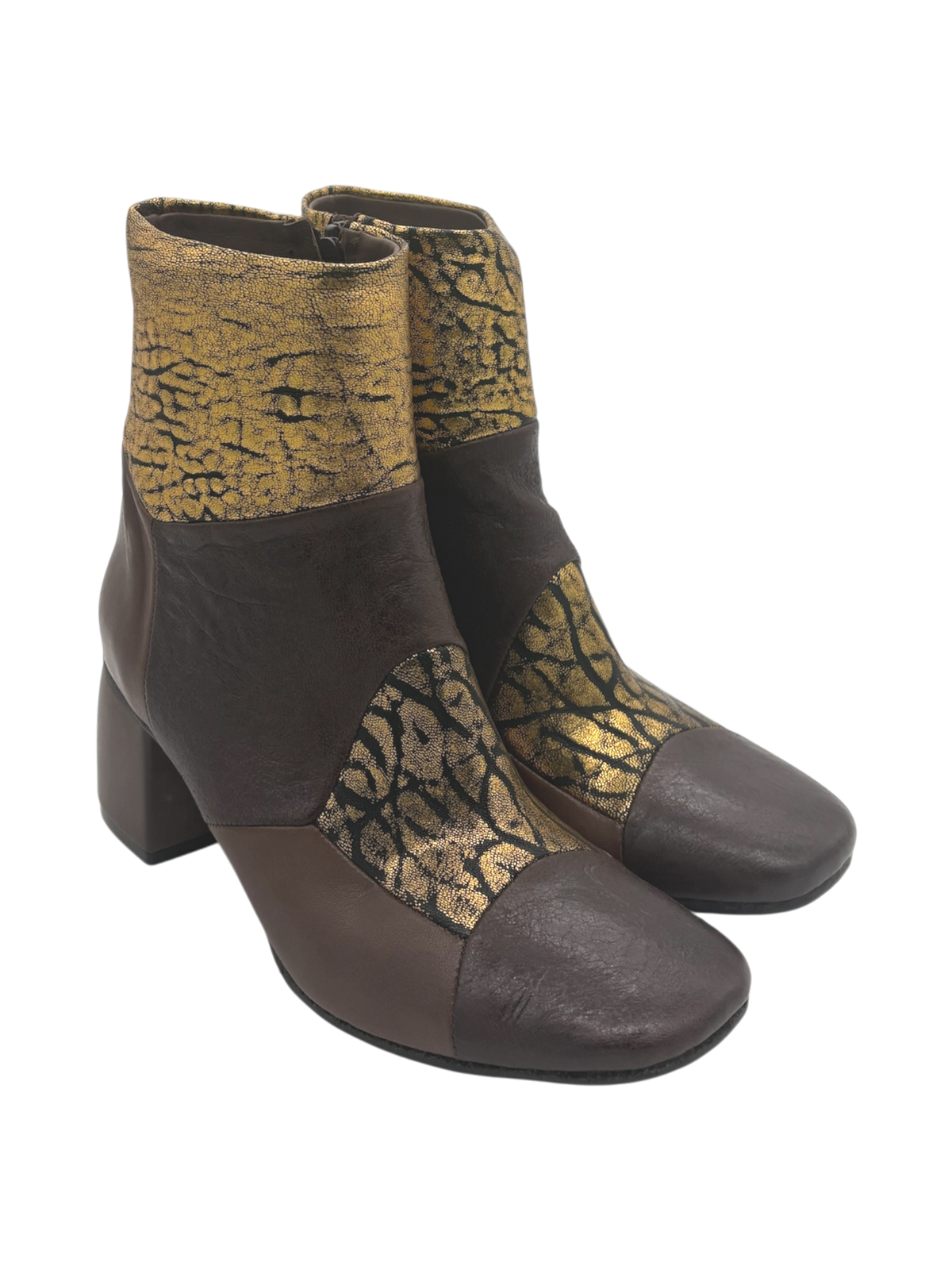 Stivaletto donna Kudetà Espresso Oro 624900 in pelle