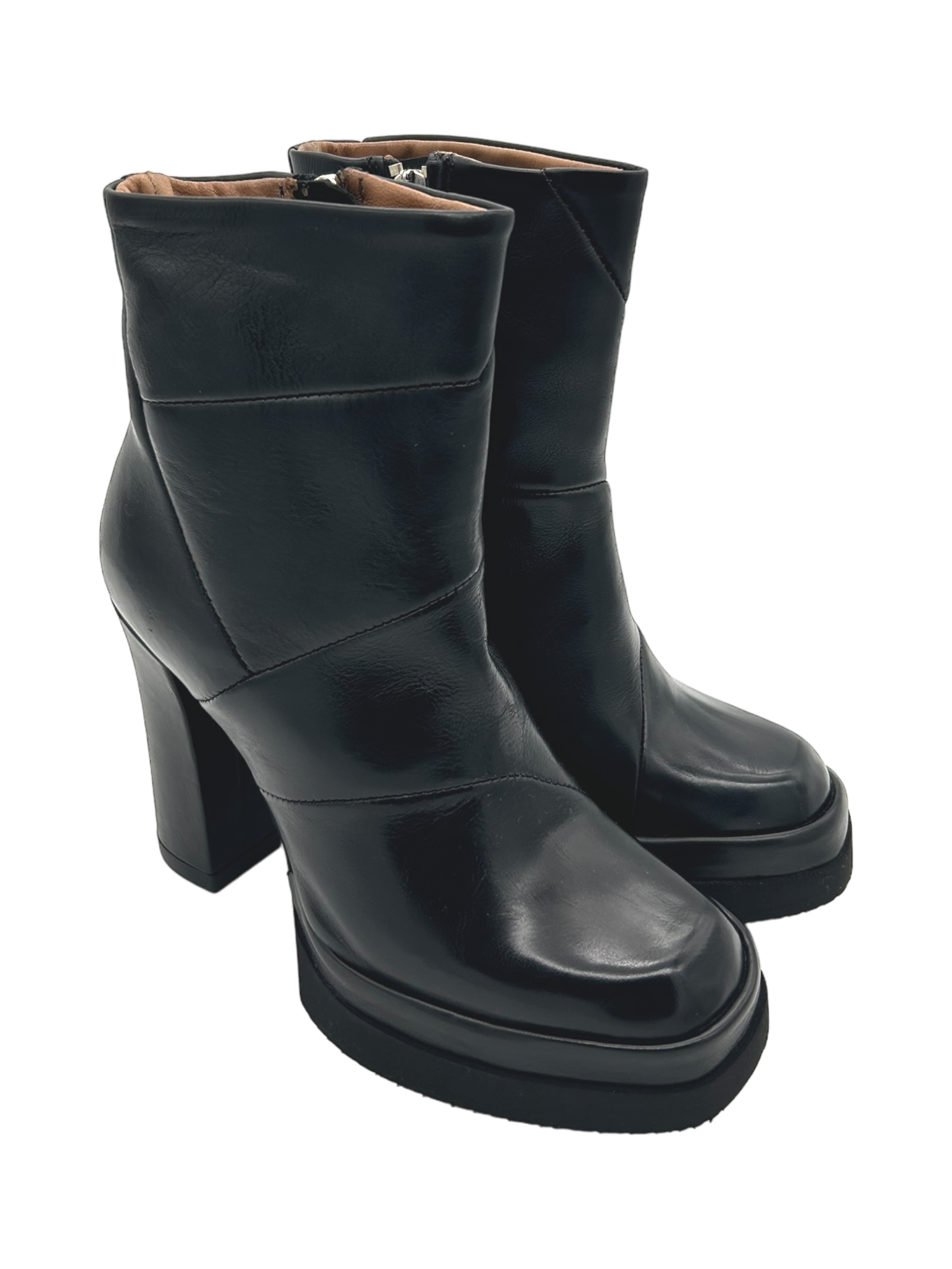Stivaletto pelle donna Nero AS98 - A53222 -