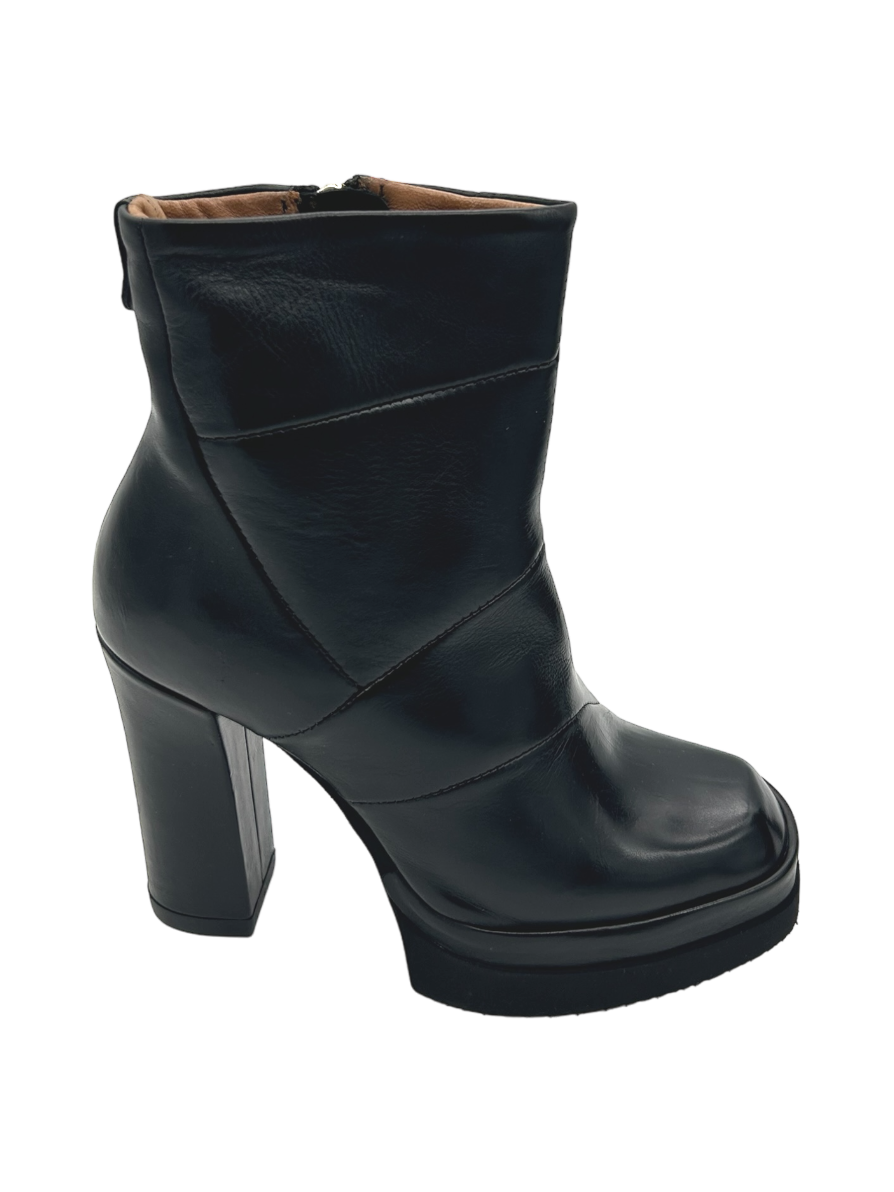 Stivaletto pelle donna Nero AS98 - A53222 -