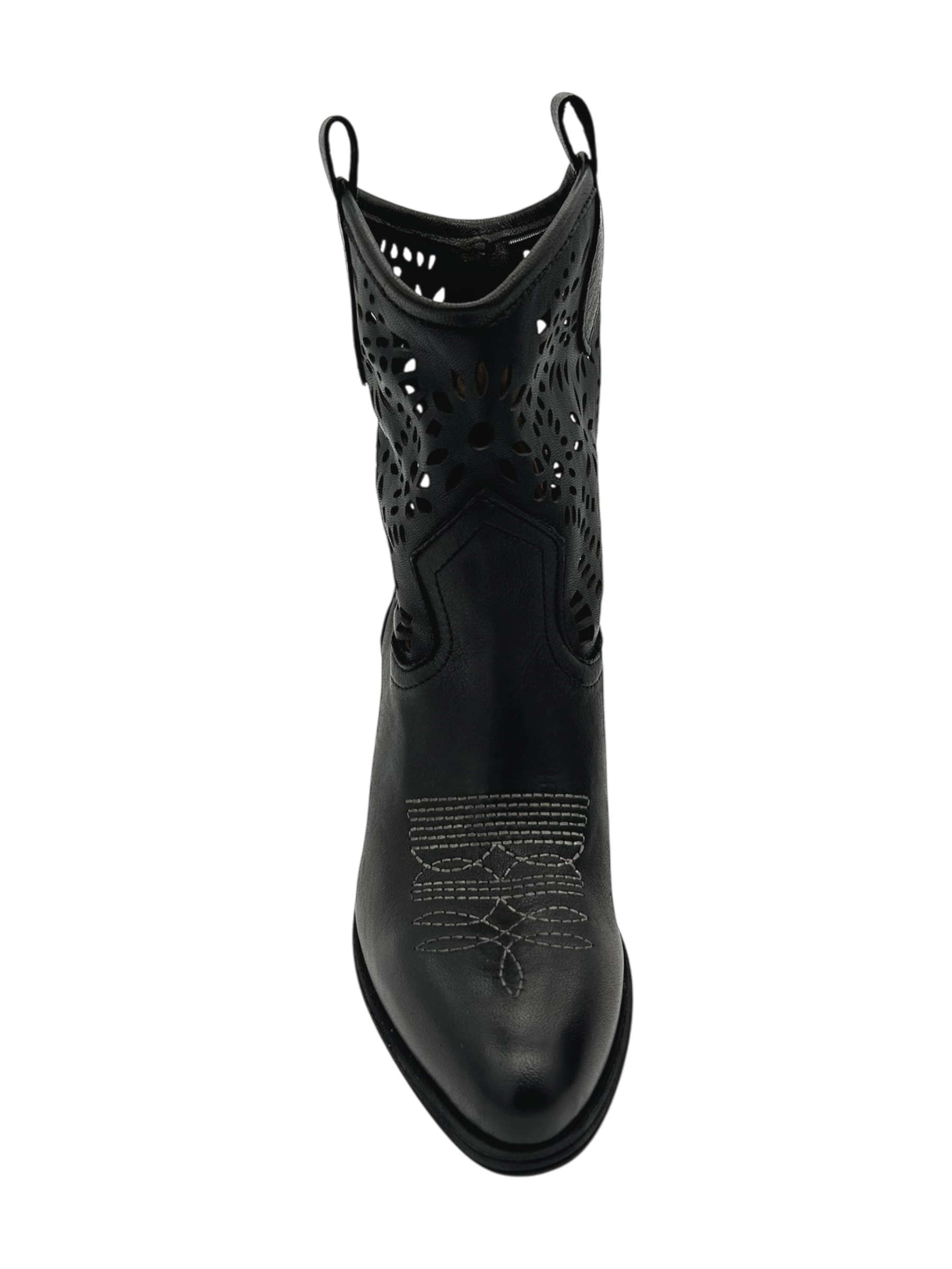 Stivaletto pelle texano Zoe Nero - Caracas 01 -