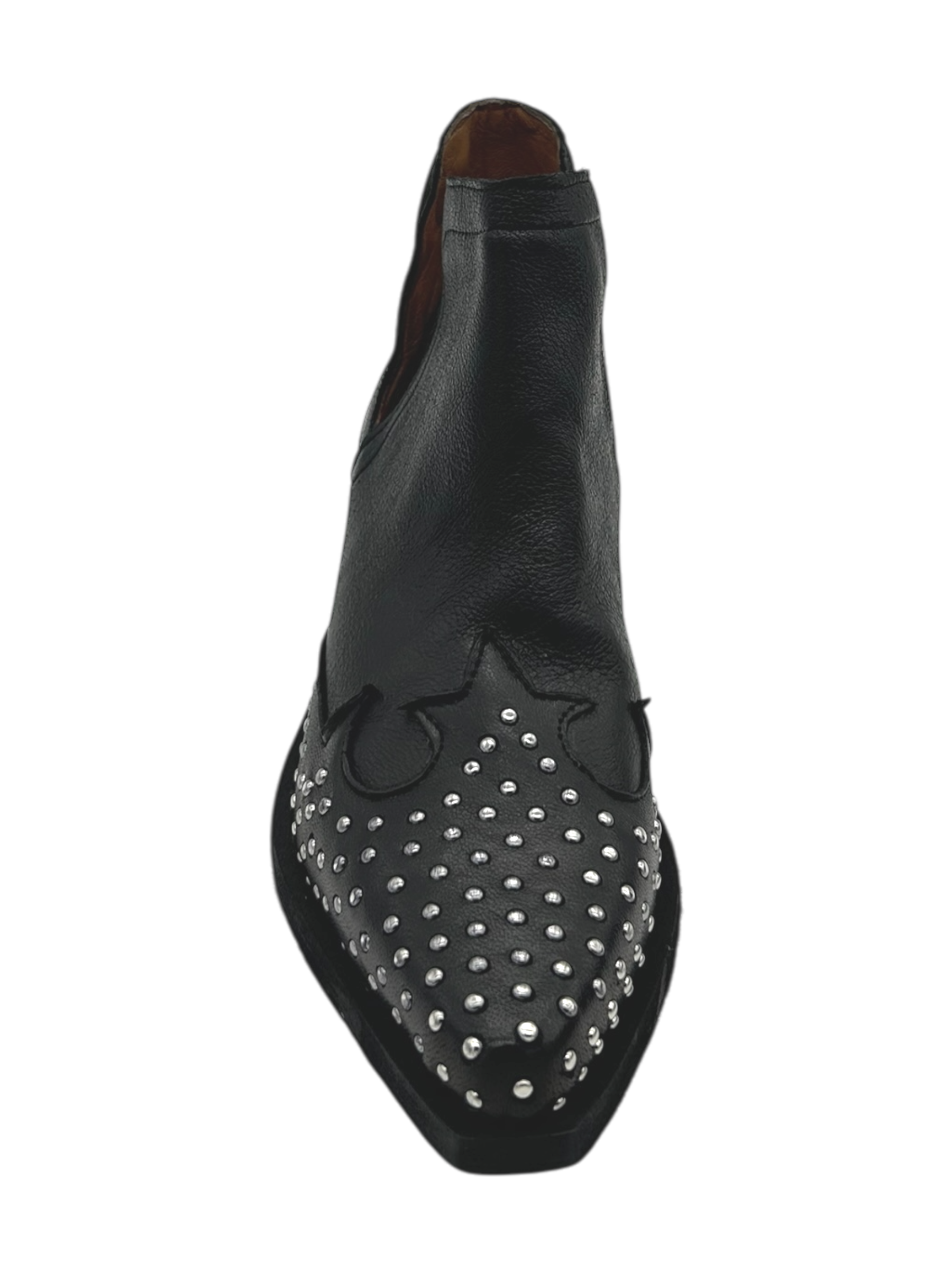 Stivaletto pelle texano Zoe Nero - Dakota 04 -